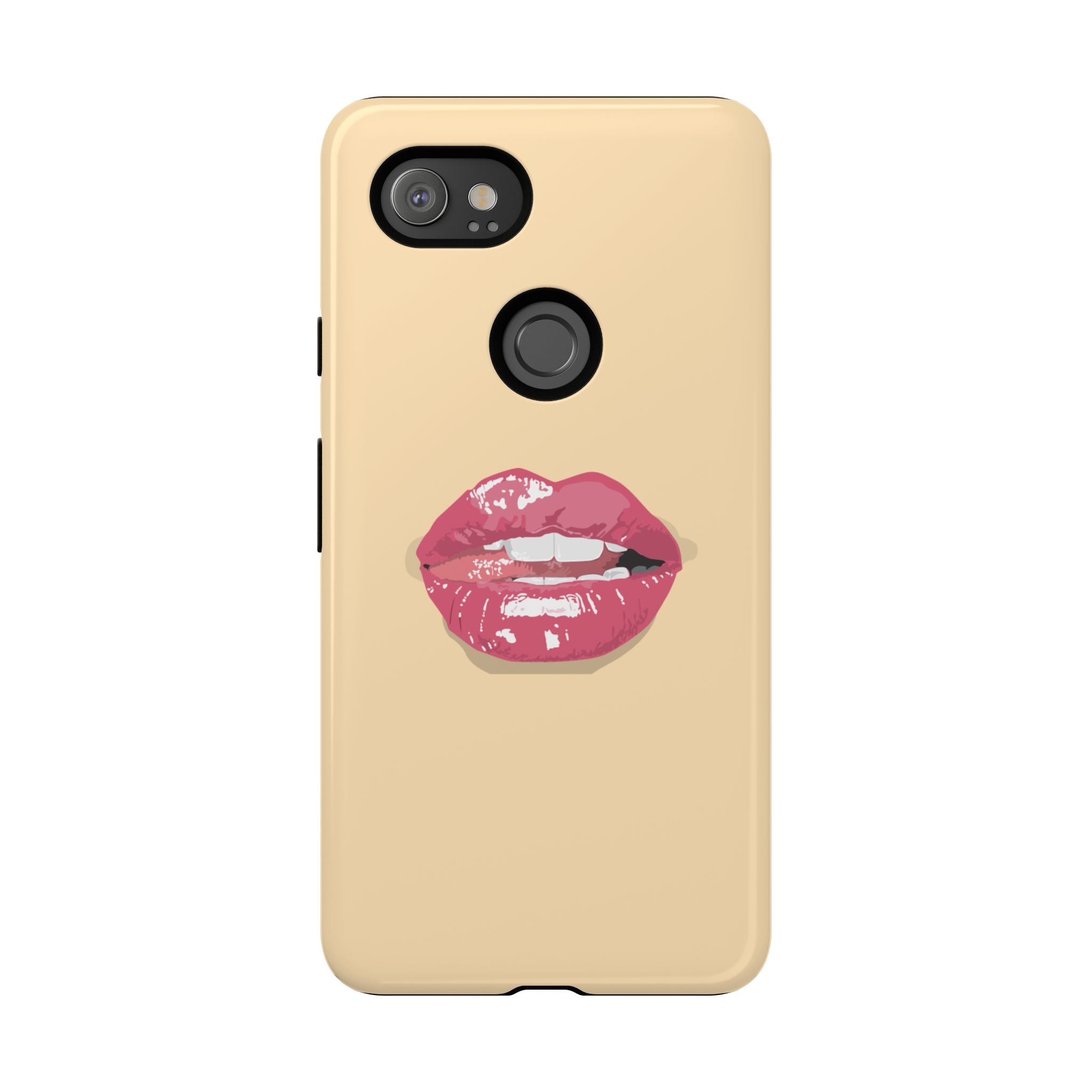 Stylish Phone Case with Lip Print, Trendy Mobile Cover, Fashion Accessory, Gift for Her, Cute Cell Phone Case