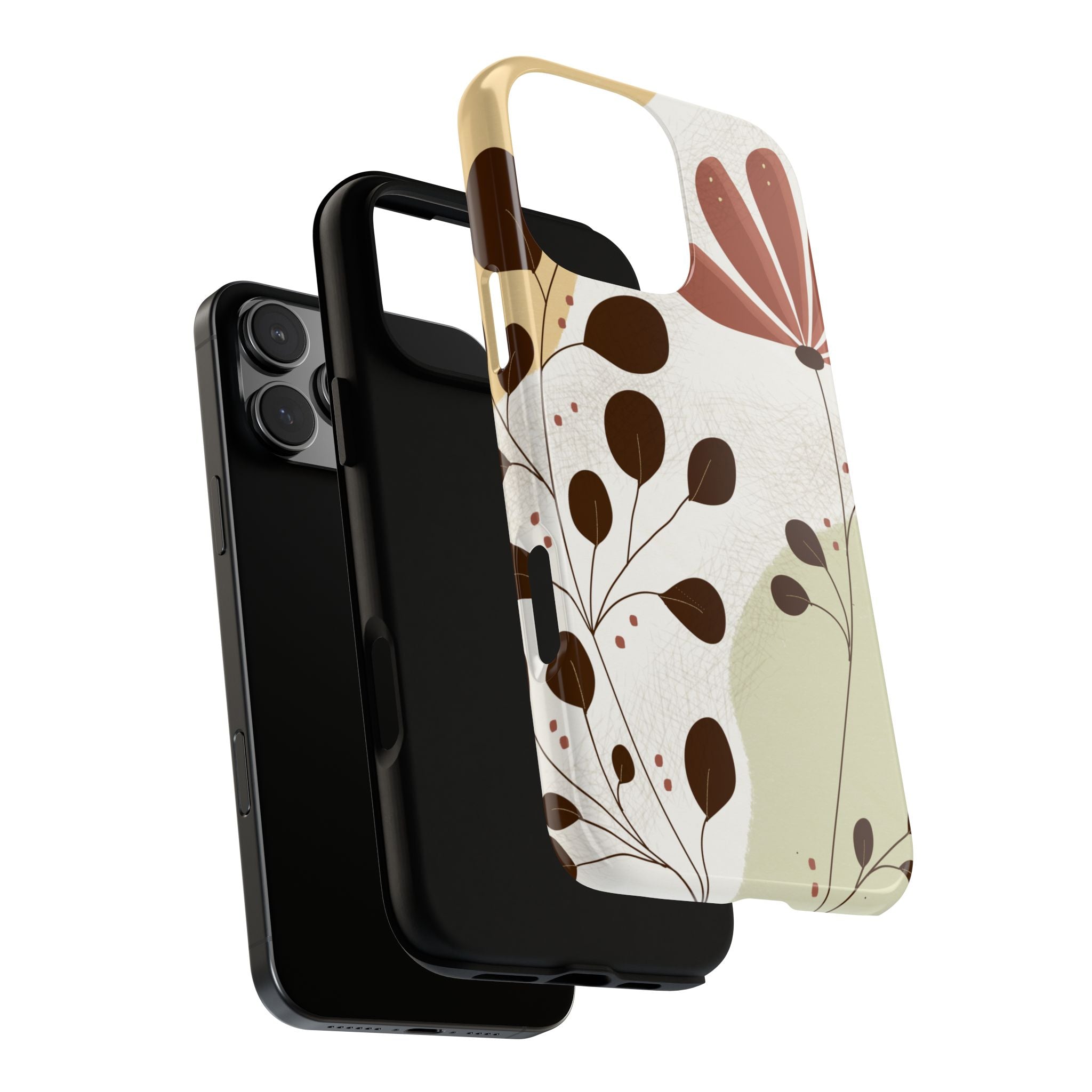 Floral Phone Case - Stylish Tough Cases for Women, Trendy Phone Cover, Gift for Her, Birthday Present, Everyday Use