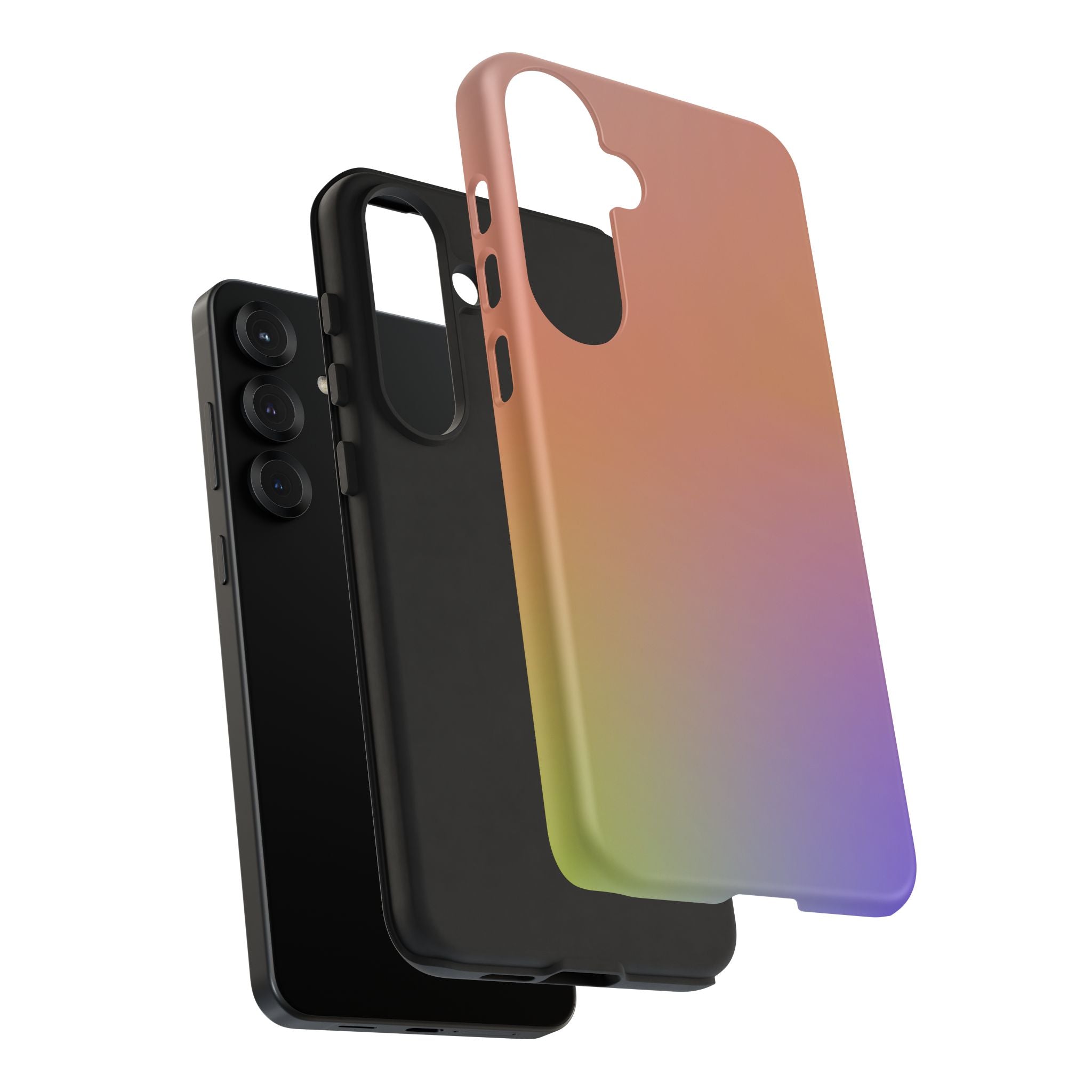 Colorful Gradient Phone Case, Tough Cases for iPhone, Customizable Phone Cover, Trendy Tech Accessory, Gift for Tech Lovers