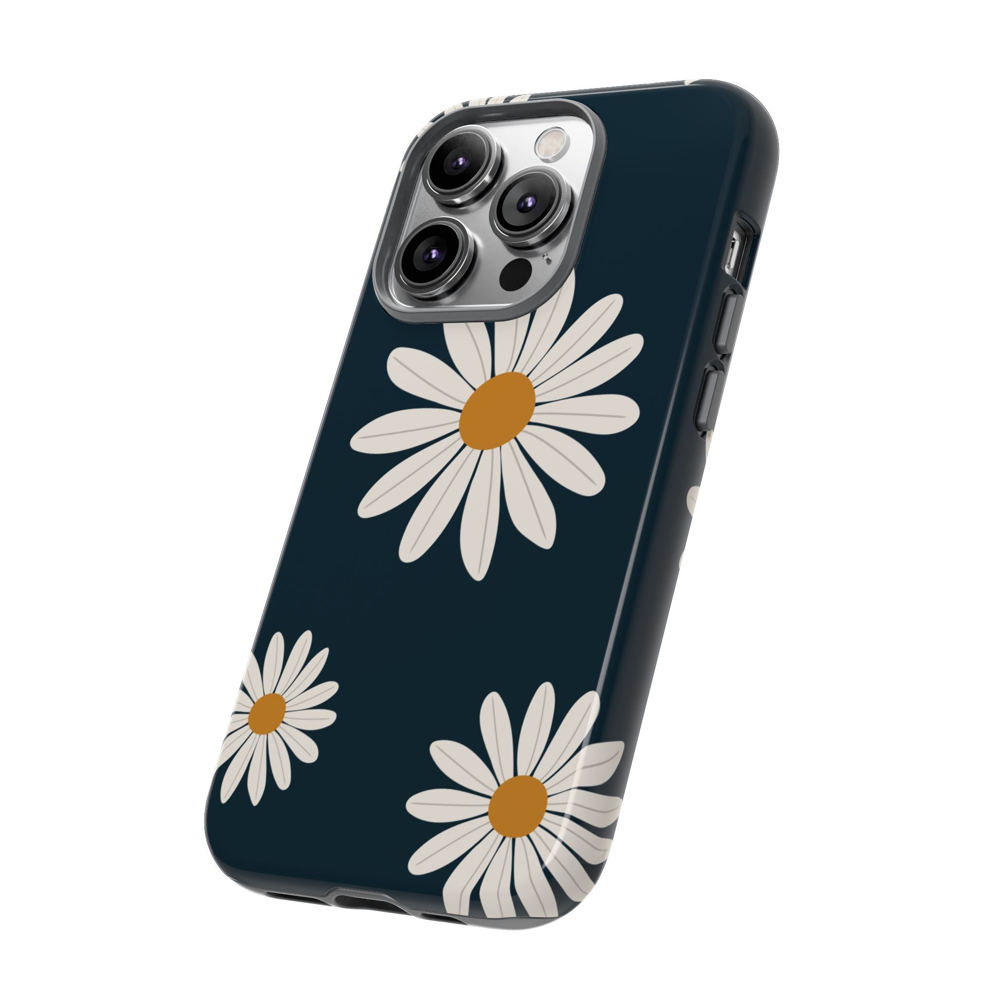 Daisy Phone Case, Floral Phone Cover, Tough Phone Case, Gift for Flower Lovers, Smartphone Accessory, Spring Design