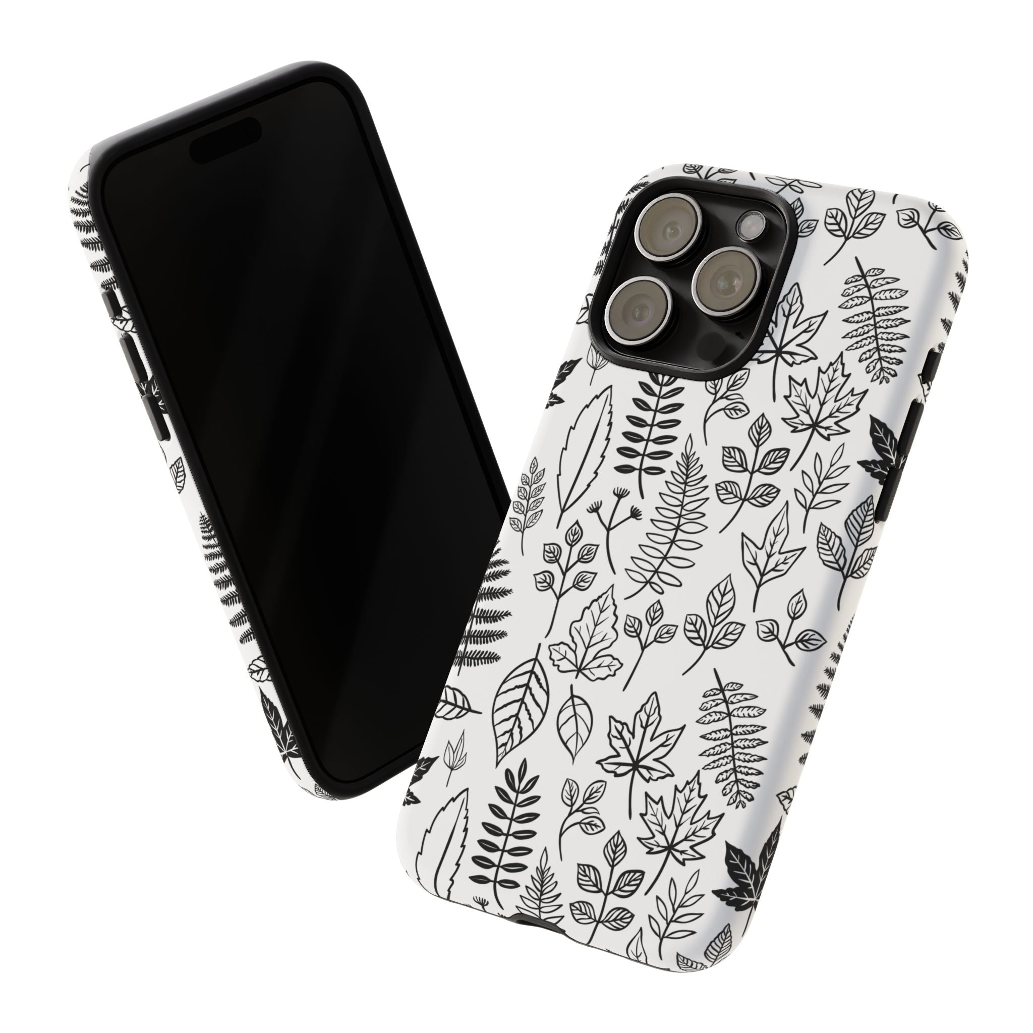 Stylish Phone Case for Nature Lovers, Botanical Design, Gift for Her, Fall Accessories, Customizable Tech Gear