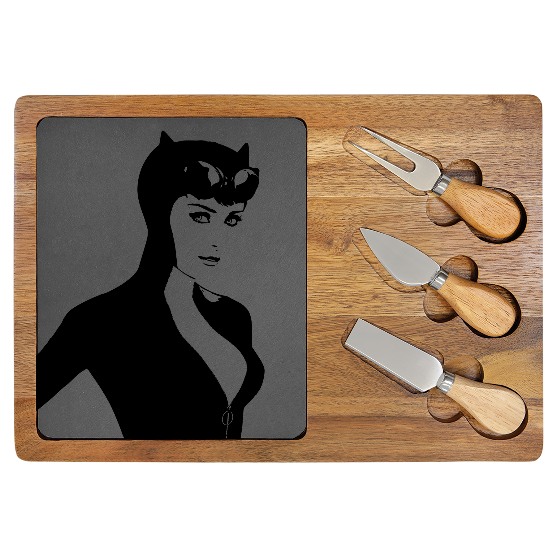 "The Femme Fatale" – Engraved Charcuterie Board