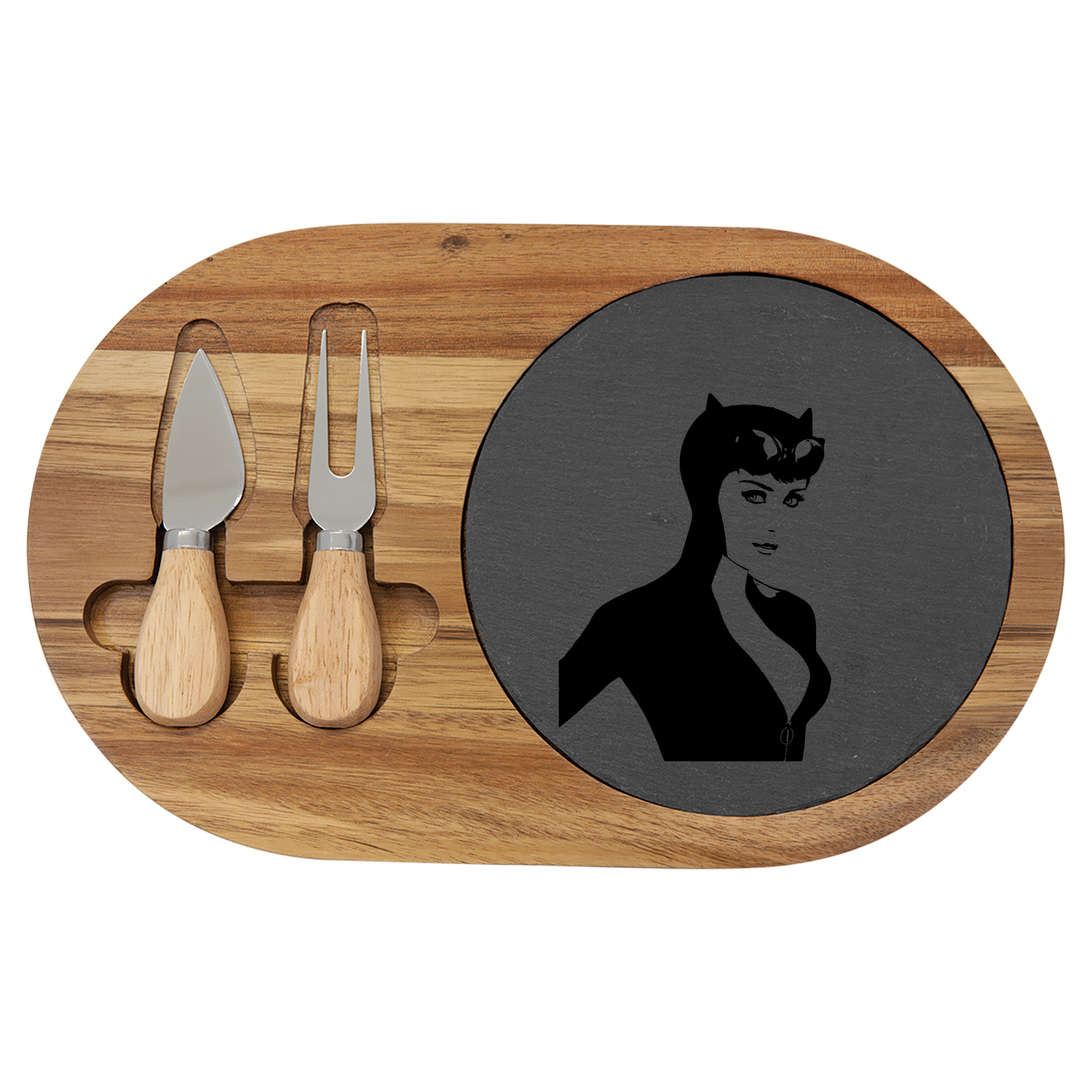 "The Femme Fatale" – Engraved Charcuterie Board