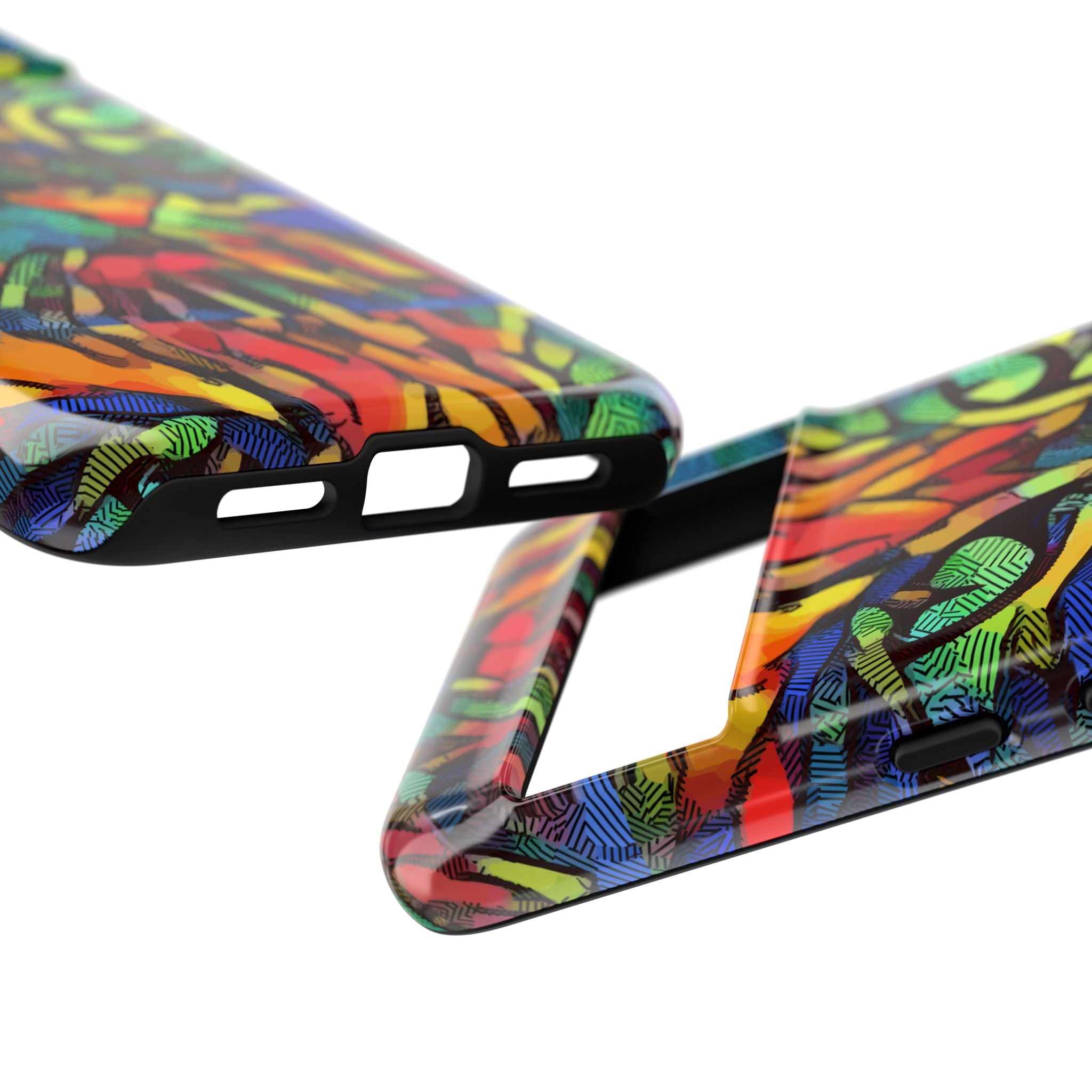 Colorful Phone Cases for Vibrant Style - Tough Cases, Unique Gifts, Animal Print, Artistic Design, Phone Accessories, Eco-Friendly