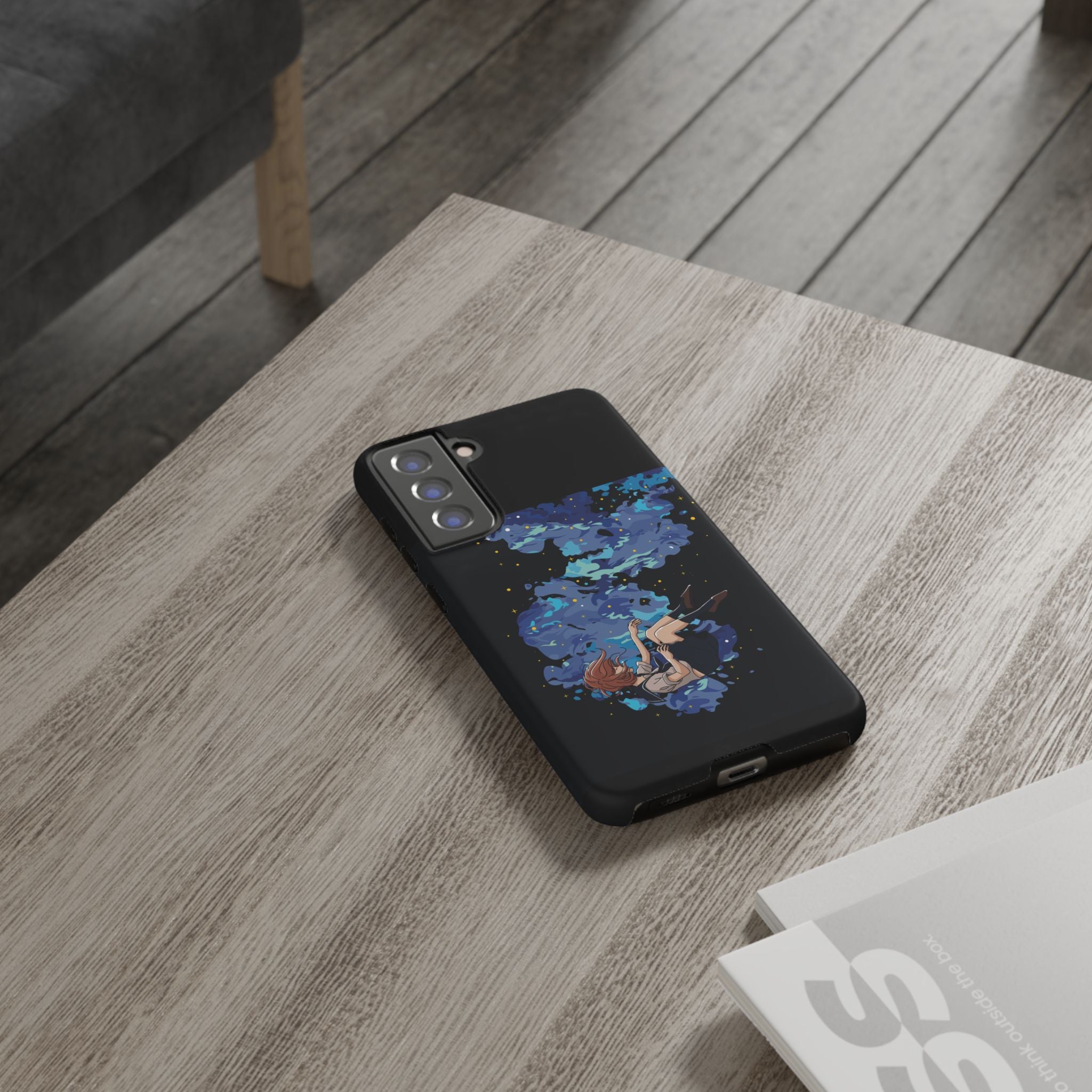 Tough Cases Phone Case - Artistic Galaxy Design, Cute Sleeve for Teens, Gift for Students, Unique Mobile Accessory, Trendy Tech Protection