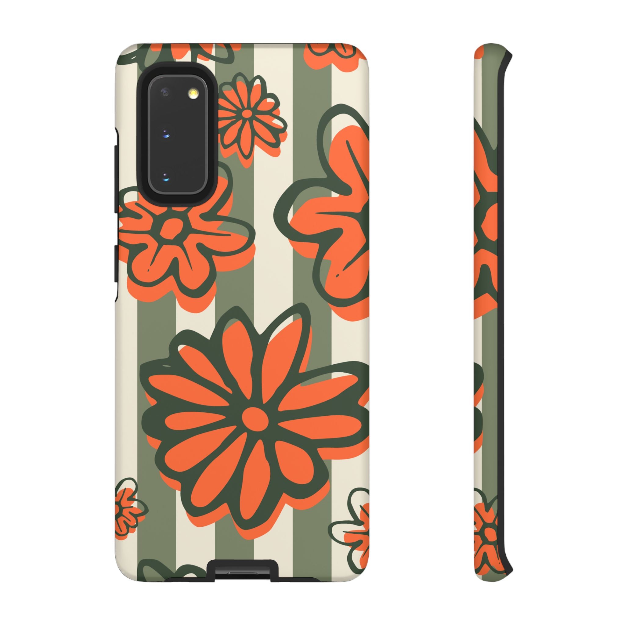 Floral Tough Phone Case - Trendy Protector for Pet Lovers, Super Cute Gift, Floral Design, Stylish Phone Cover, Unique Accessory
