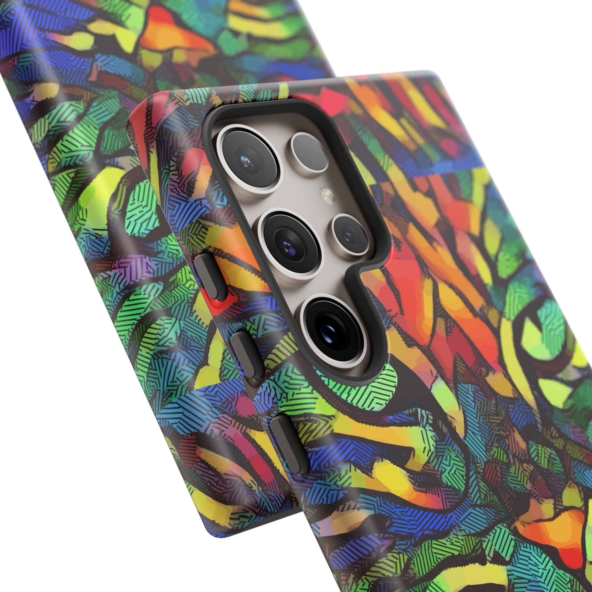 Colorful Phone Cases for Vibrant Style - Tough Cases, Unique Gifts, Animal Print, Artistic Design, Phone Accessories, Eco-Friendly