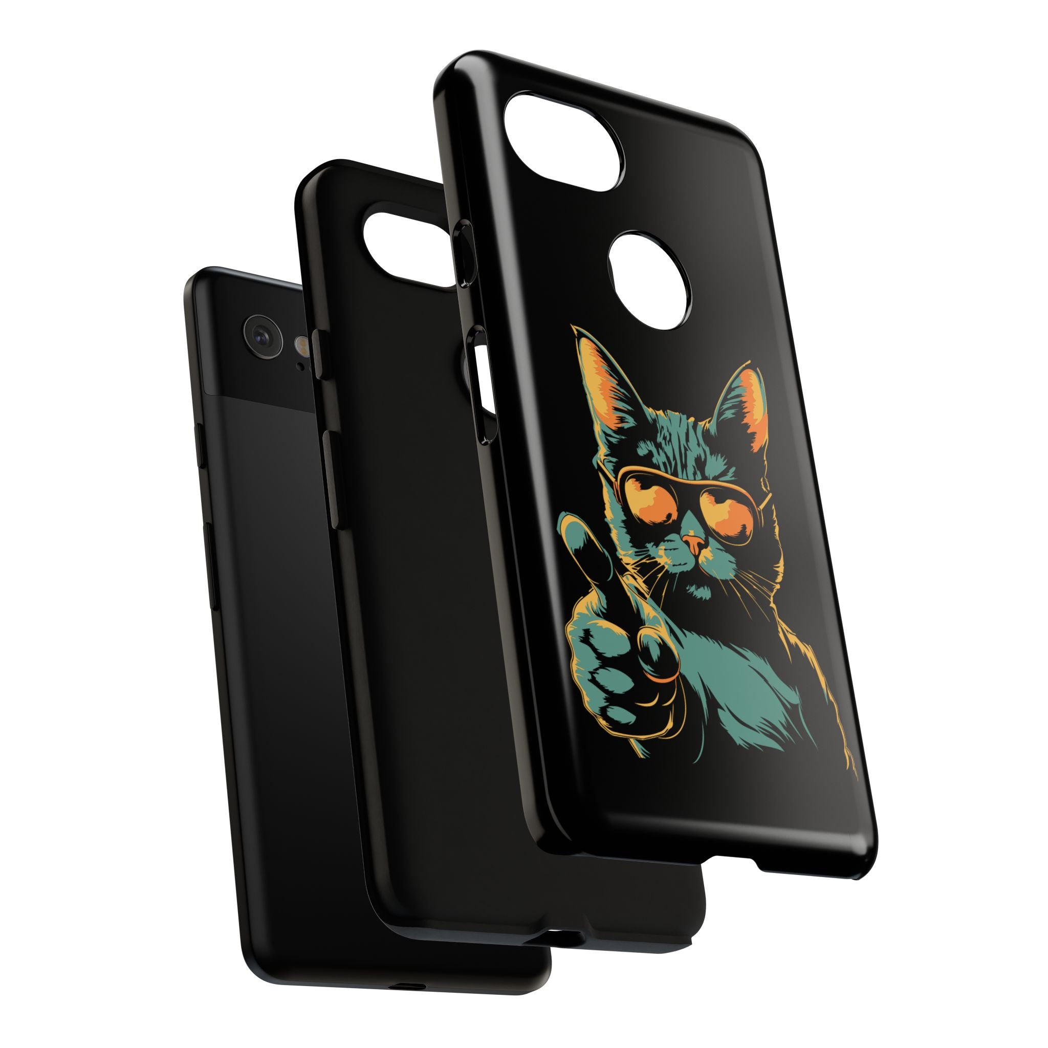 Cool Cat Phone Case, Stylish Phone Cover, Pet Lover Gift, Cute Cat Design, Fun Cat Accessories