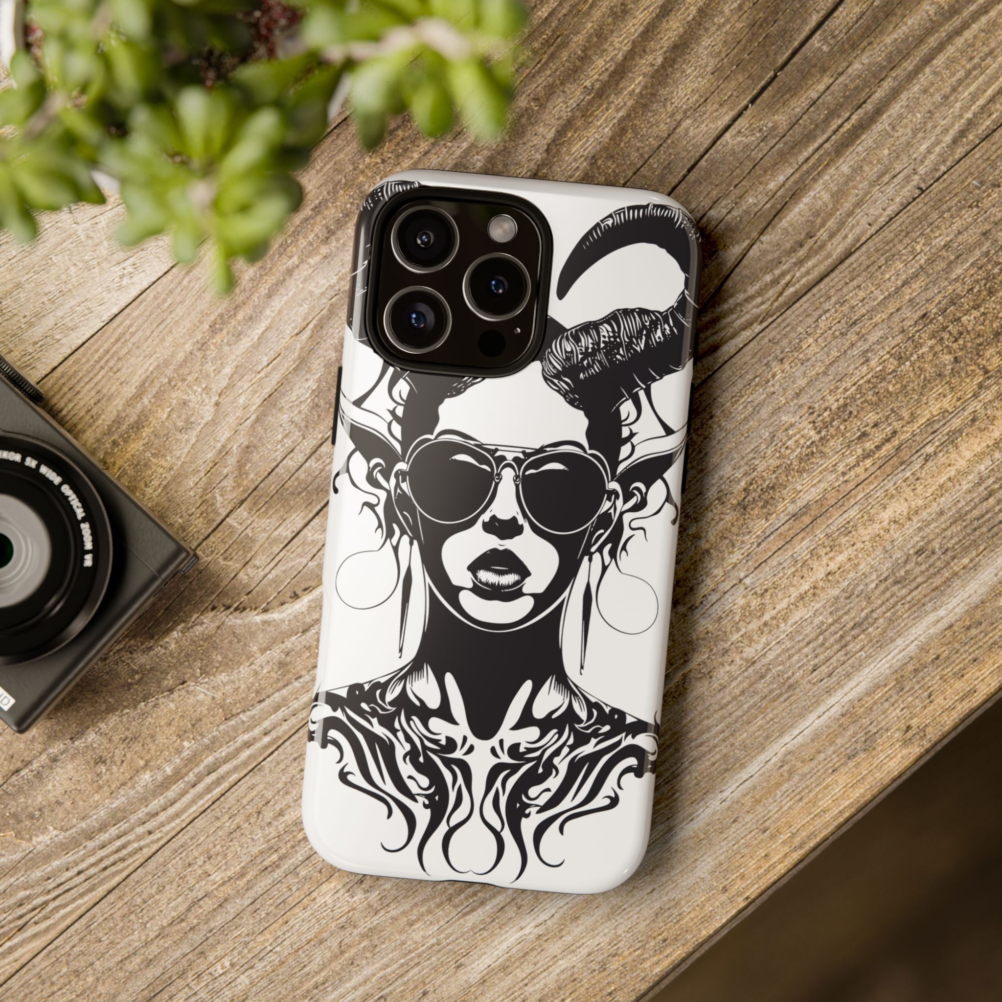 Tough Cases: Stylish Phone Case with Edgy Design, Protective Cover, Gift for Her, Trendy Accessories, Unique Art, Holiday Present