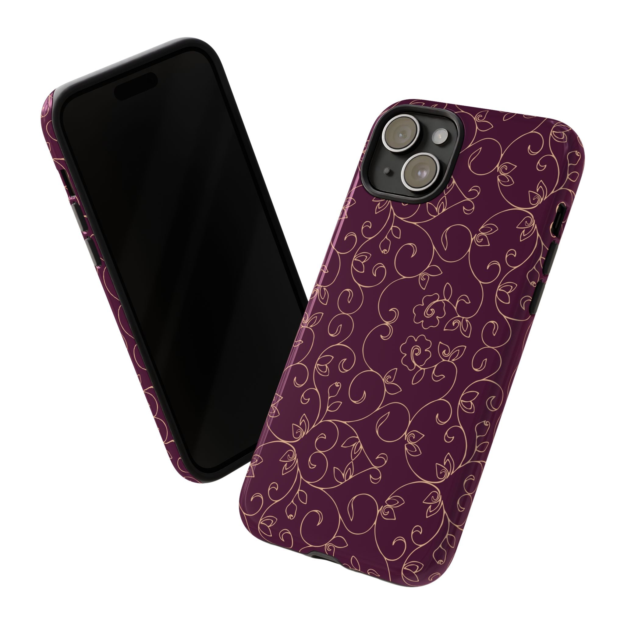 Elegant Floral Phone Case | Durable Mobile Cover, Gift for Her, Floral Design, Stylish Accessory, Phone Protection