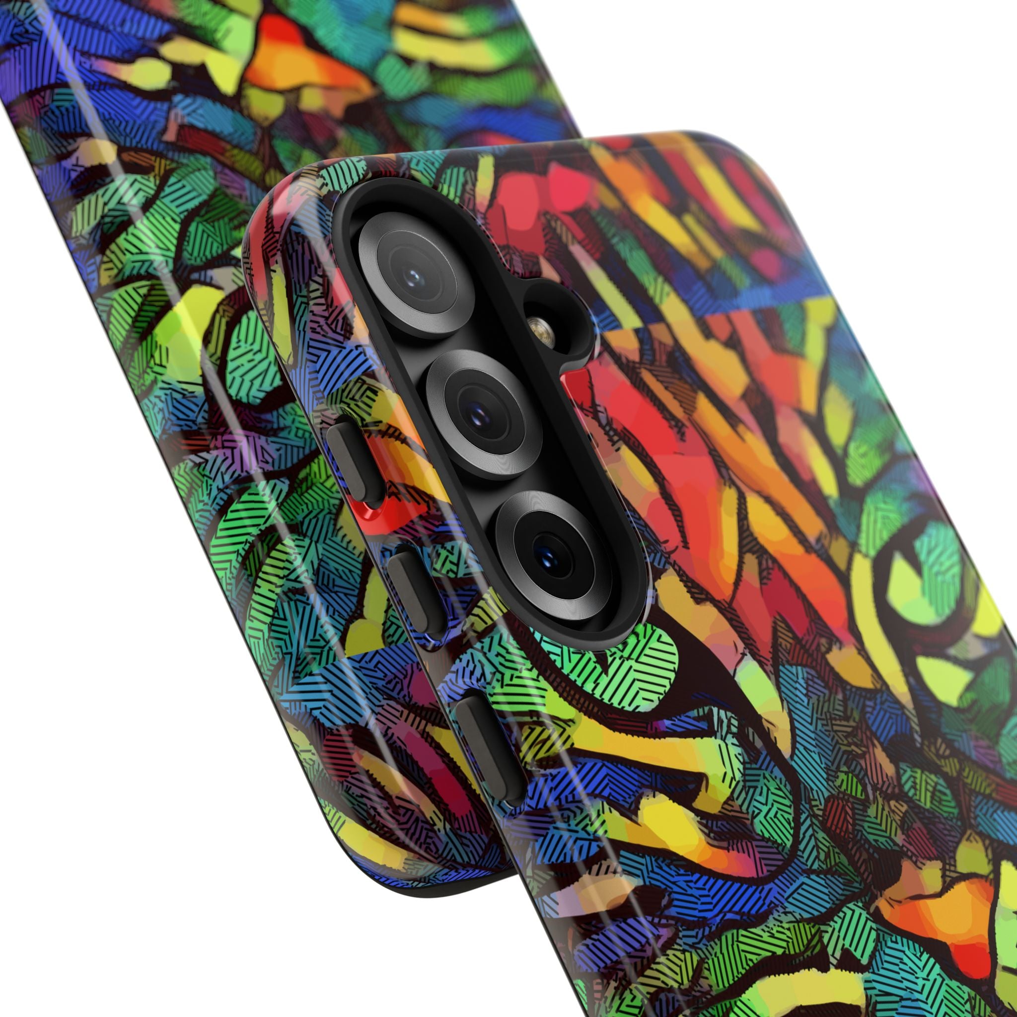 Colorful Phone Cases for Vibrant Style - Tough Cases, Unique Gifts, Animal Print, Artistic Design, Phone Accessories, Eco-Friendly