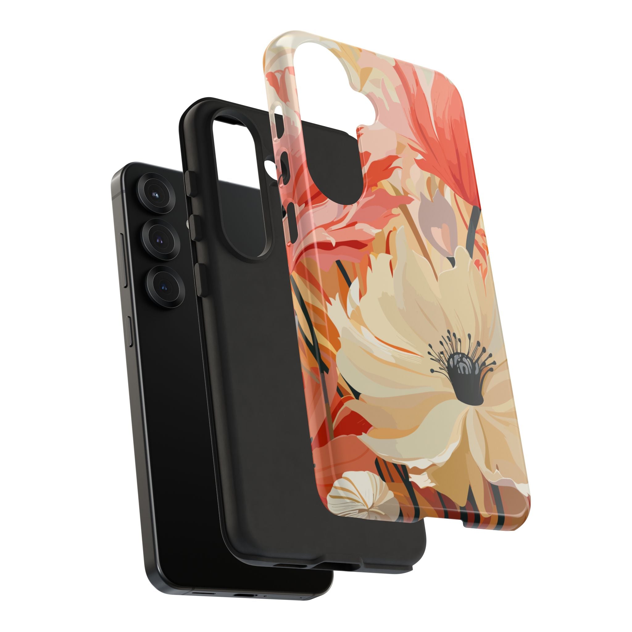 Floral Phone Case, Tough Protective Cover for Floral Lovers, Perfect Gift for Friends, Spring Celebration, Art Lovers Gift