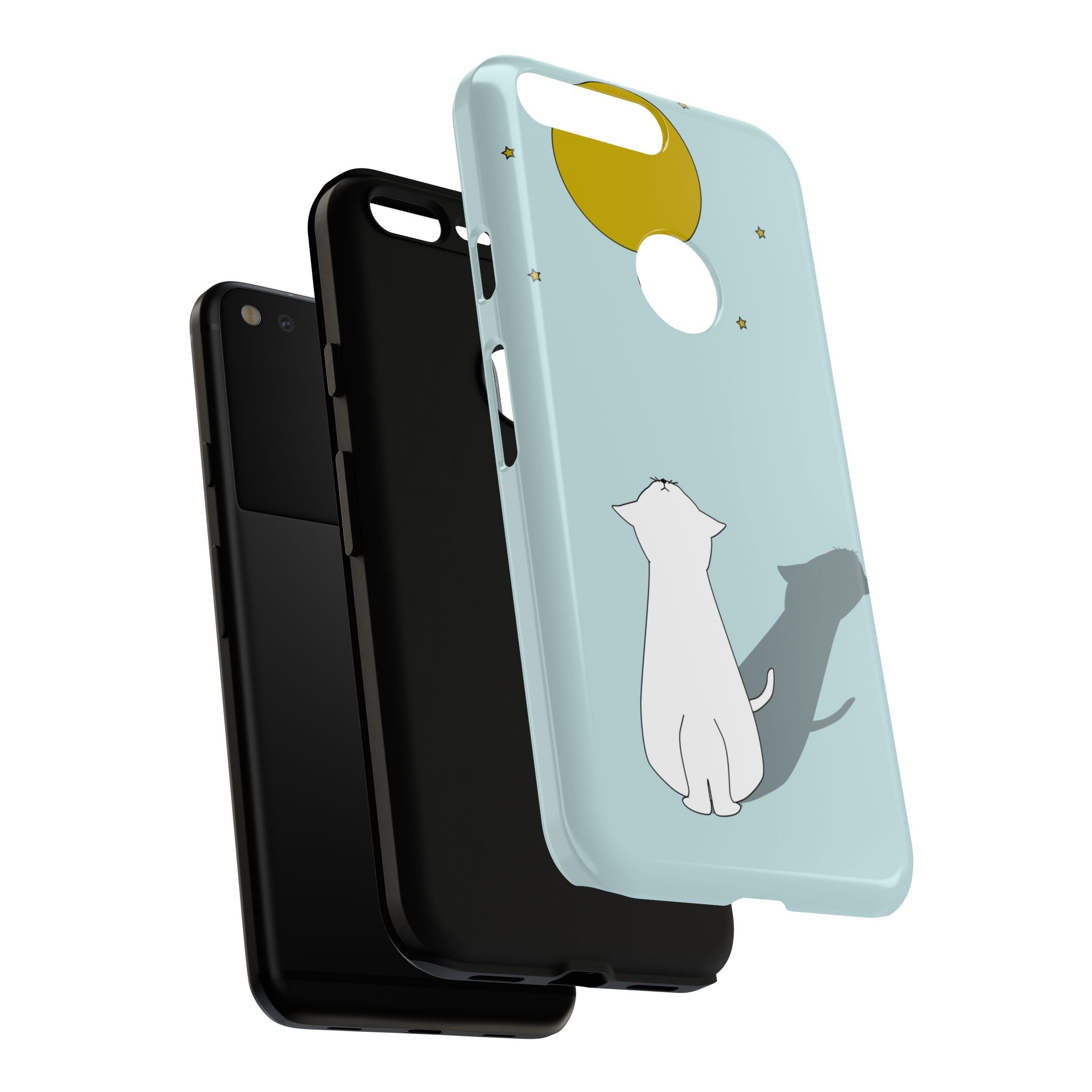 Cute Cat Phone Case, Tough Phone Cover, Pet Lover Gift, Unique Case, Animal Decor, Birthday Gift