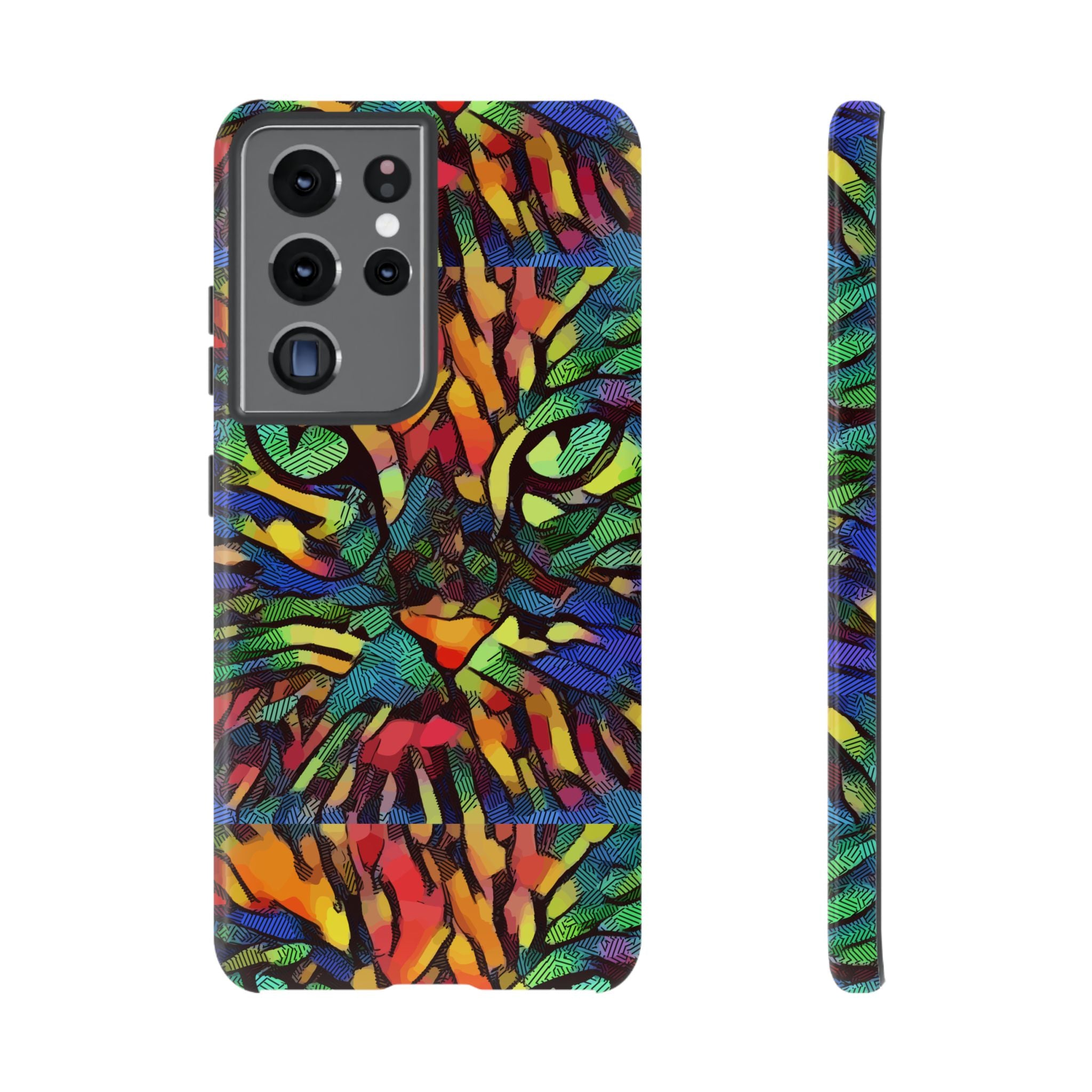 Colorful Phone Cases for Vibrant Style - Tough Cases, Unique Gifts, Animal Print, Artistic Design, Phone Accessories, Eco-Friendly