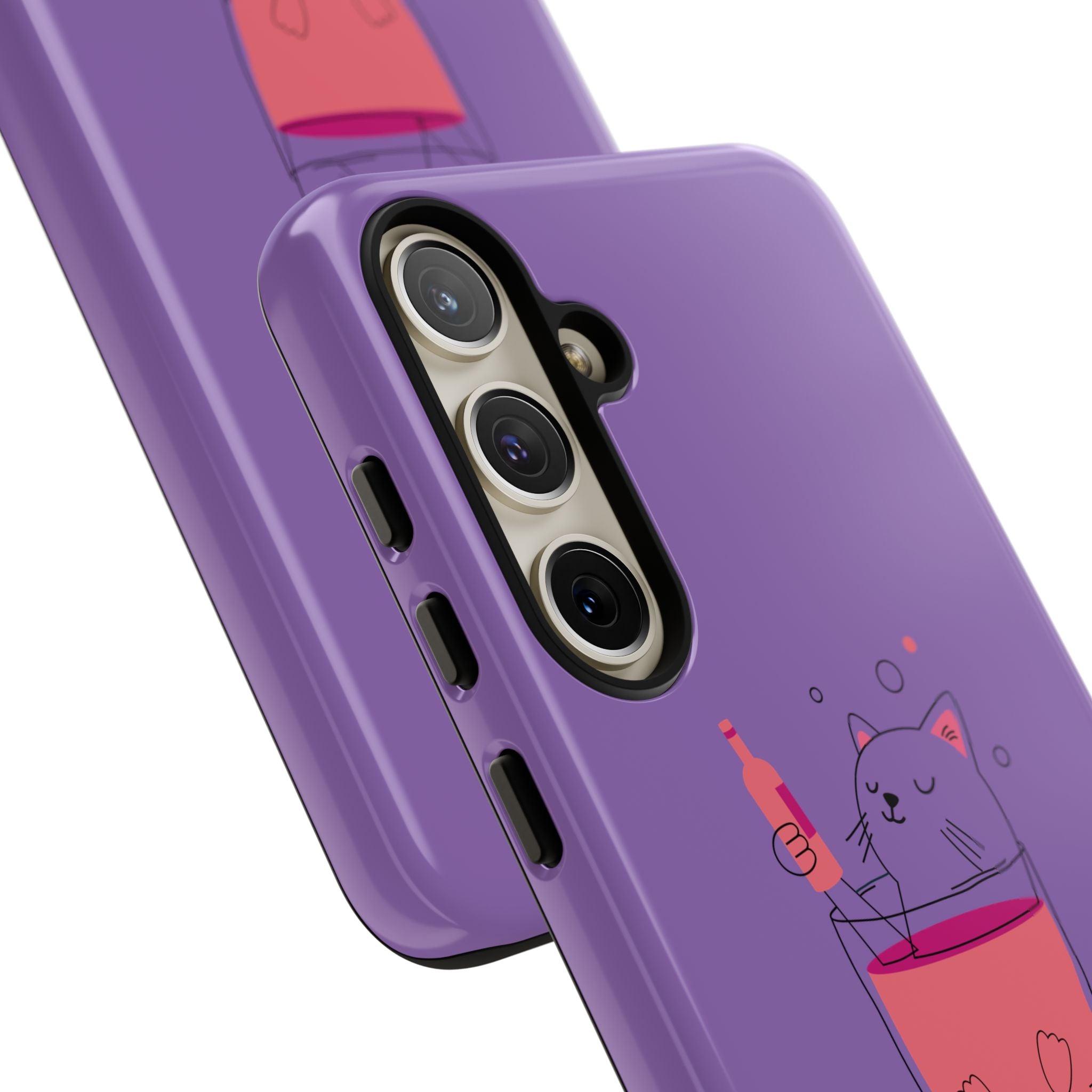 Cute Cat Phone Case, Fun Gift for Cat Lovers, Colorful Phone Cover, Pet Lover Accessory, Unique Cat Themed Case