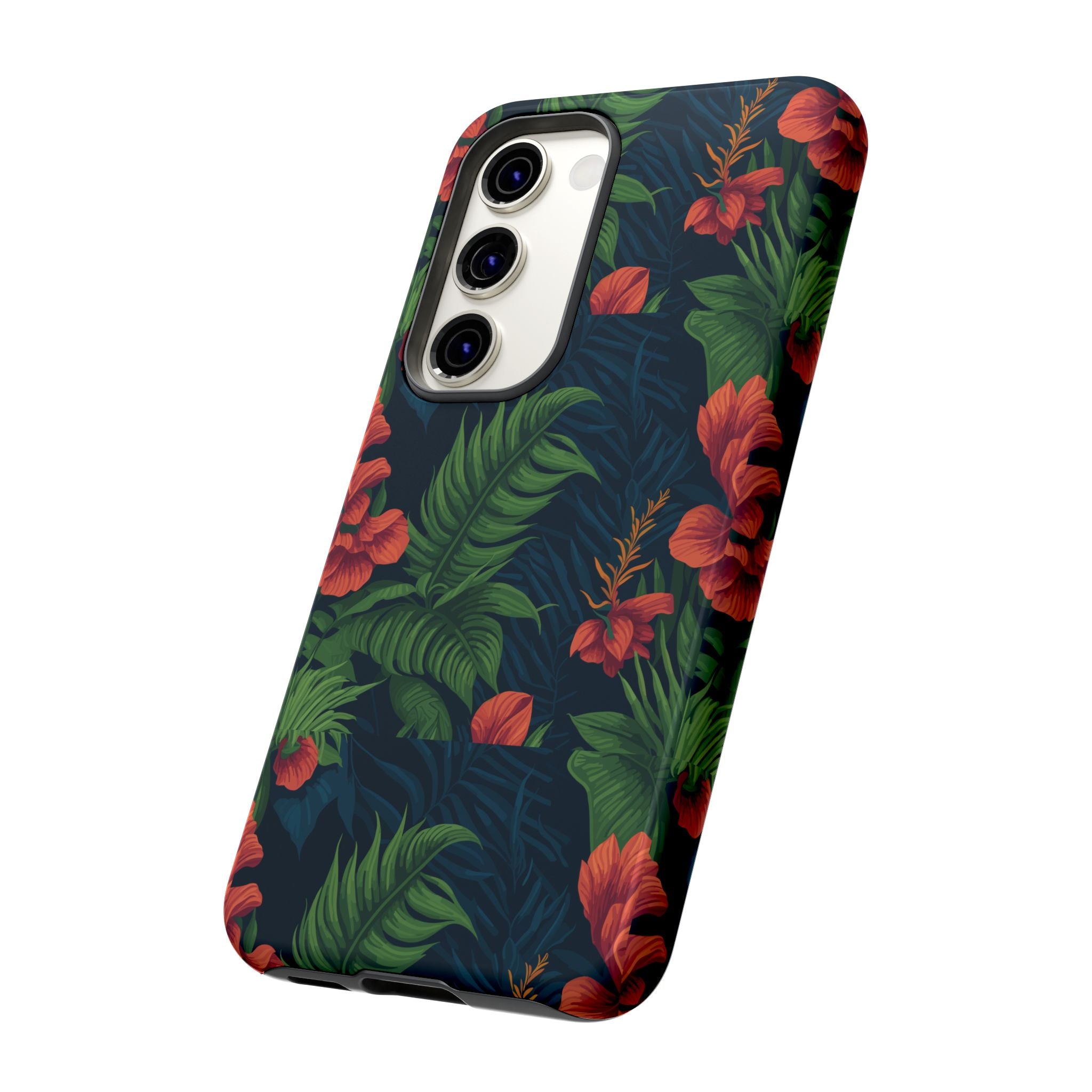 Tropical Phone Case with Floral Design, Eco-Friendly Protection for Summer Vibes, Ideal Gift for Nature Lovers, Vibrant Background