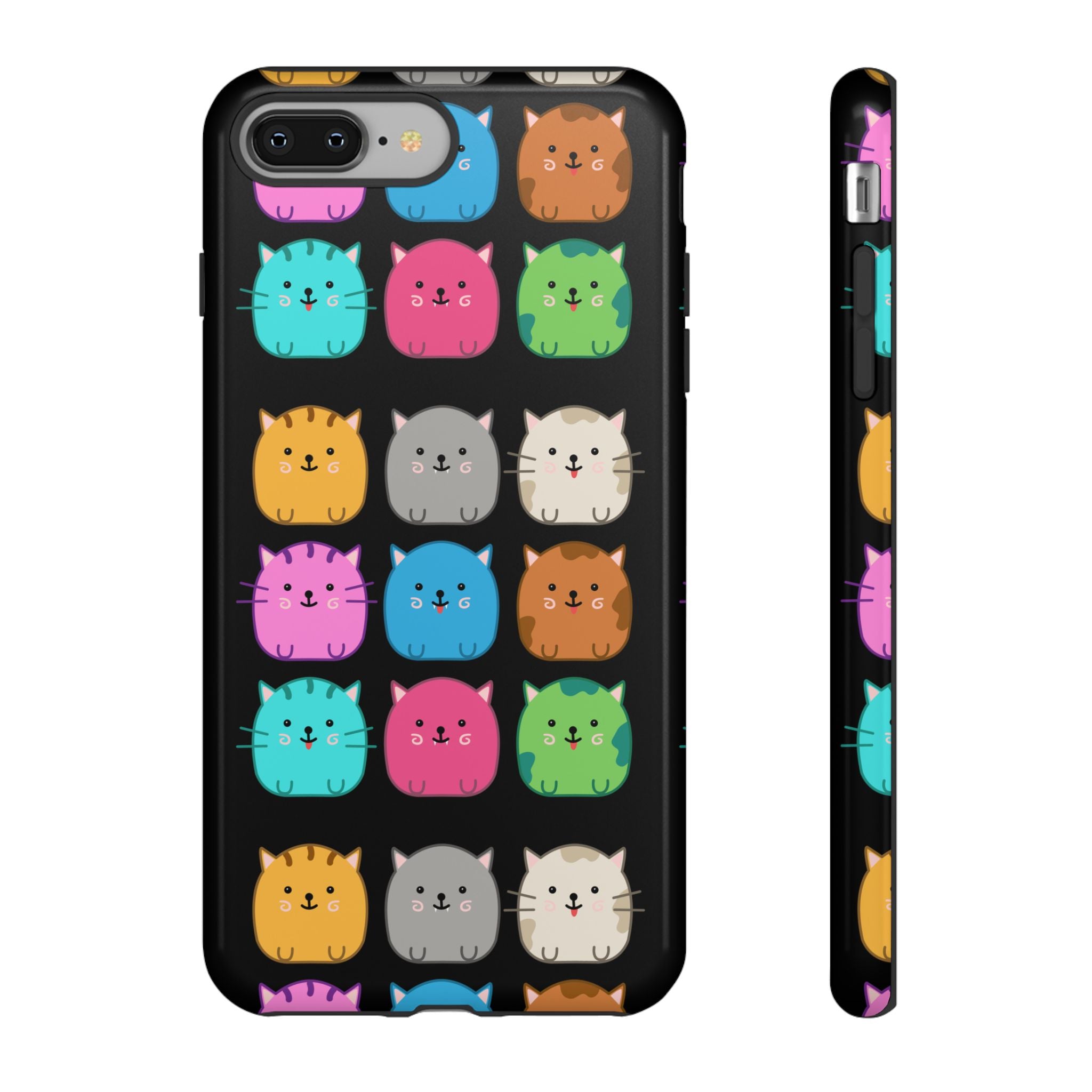 Cute Cat Phone Case, Kawaii Animal Lover Gift, Tough Phone Cover for Kids and Adults, Fun Cat Designs for Birthdays, Pet Lovers