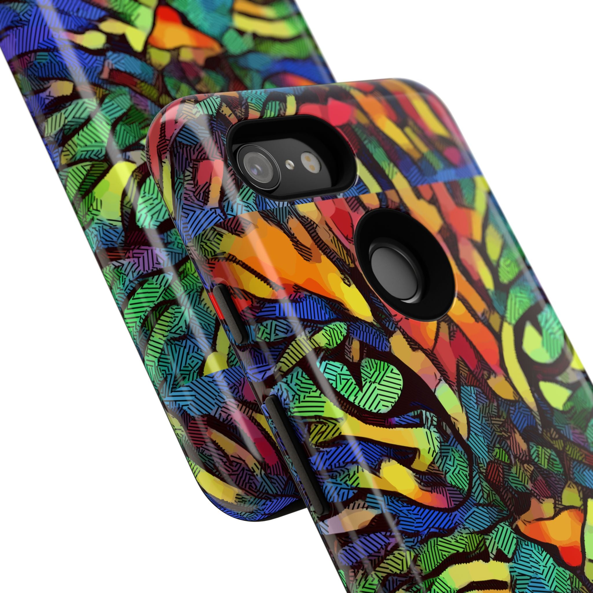 Colorful Phone Cases for Vibrant Style - Tough Cases, Unique Gifts, Animal Print, Artistic Design, Phone Accessories, Eco-Friendly