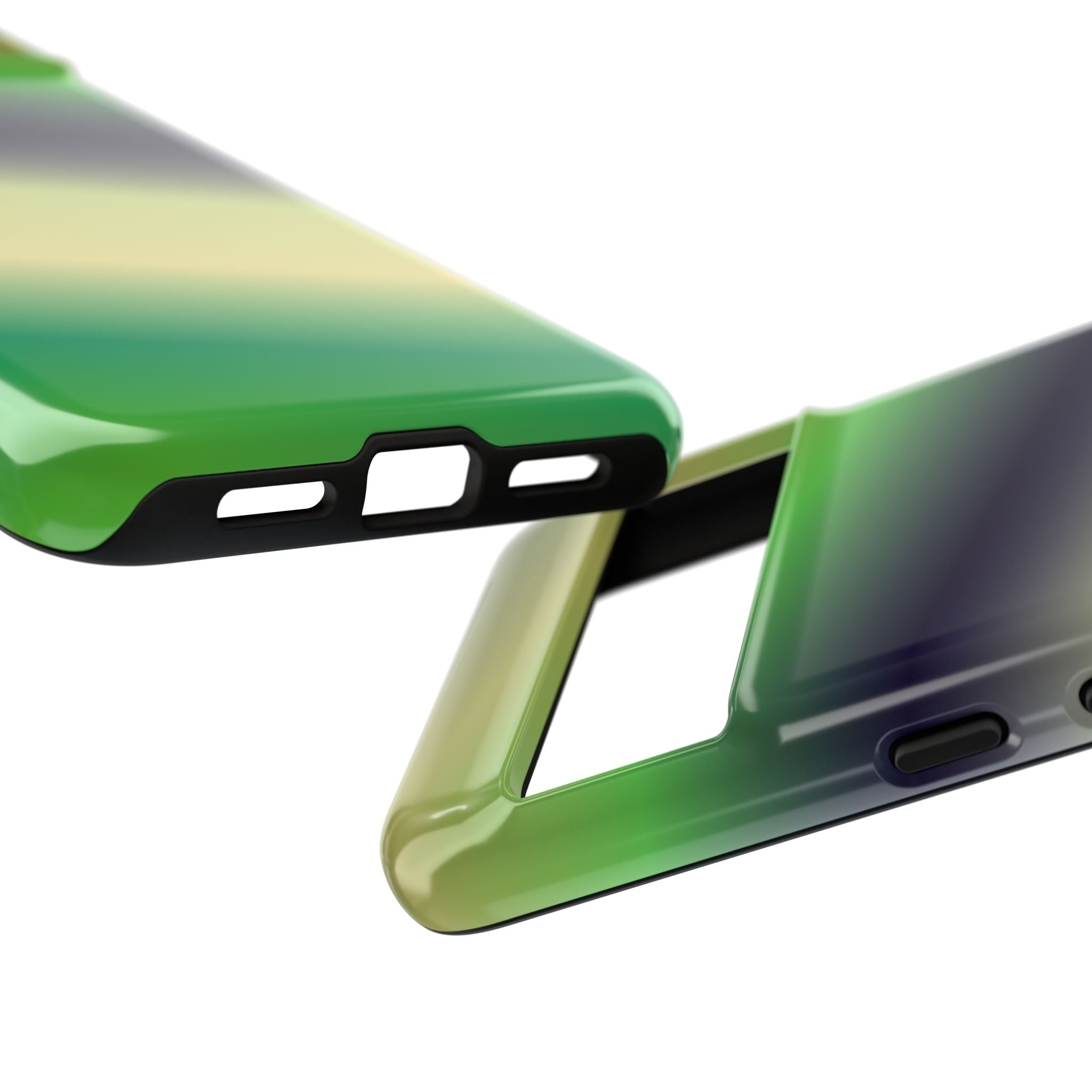 Gradient Phone Case - Tough Cases, Unique Cell Phone Cover, Stylish Tech Accessories, Green and Black Gradient, Perfect Gift