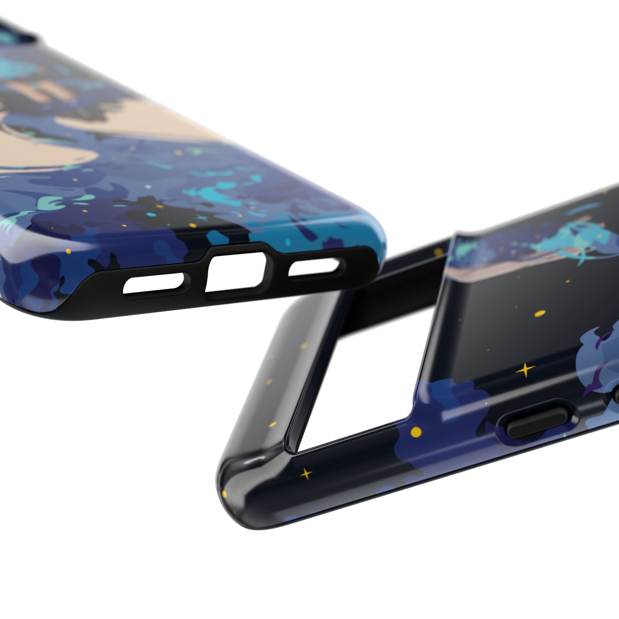 Galaxy-Inspired Phone Case, Celestial Design, Tough Phone Cover, Gift for Space Lovers, Artsy Accessories, Unique Merchandise