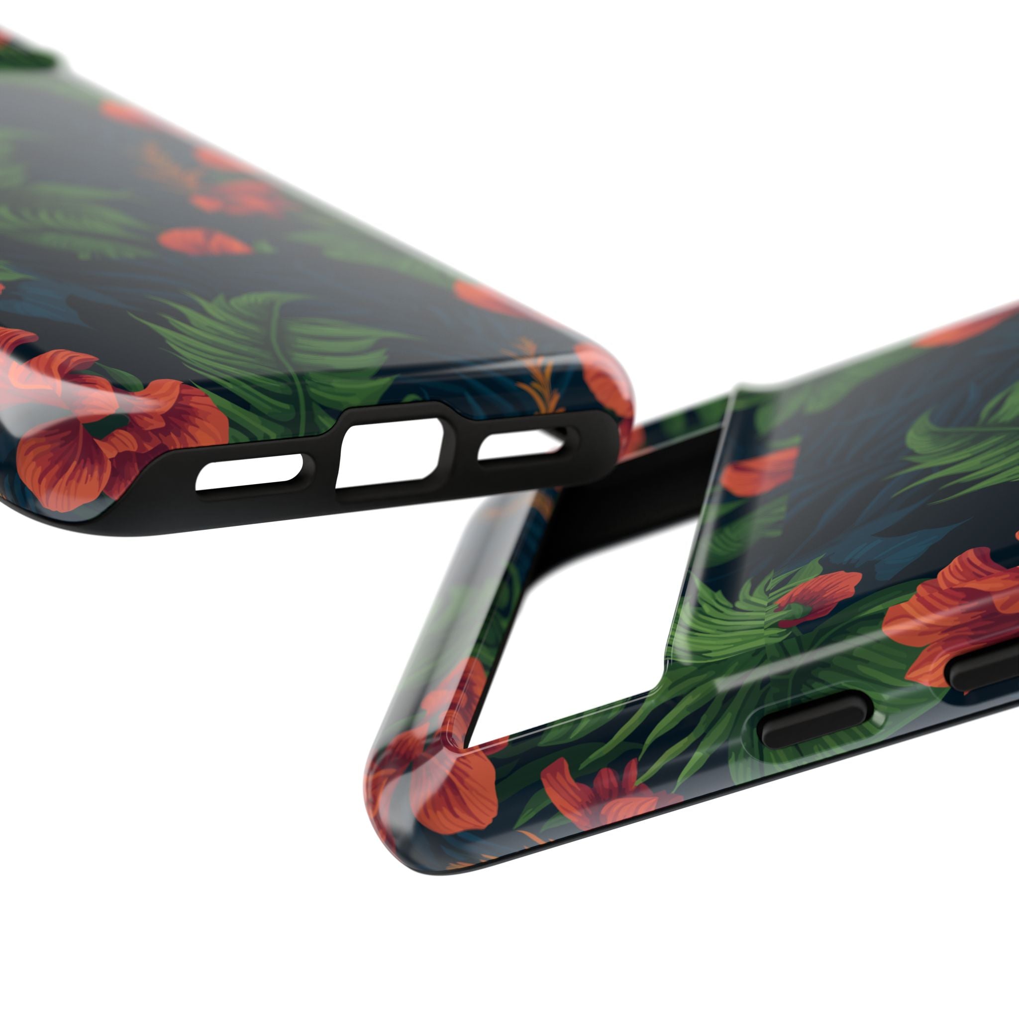 Tropical Phone Case with Floral Design, Eco-Friendly Protection for Summer Vibes, Ideal Gift for Nature Lovers, Vibrant Background
