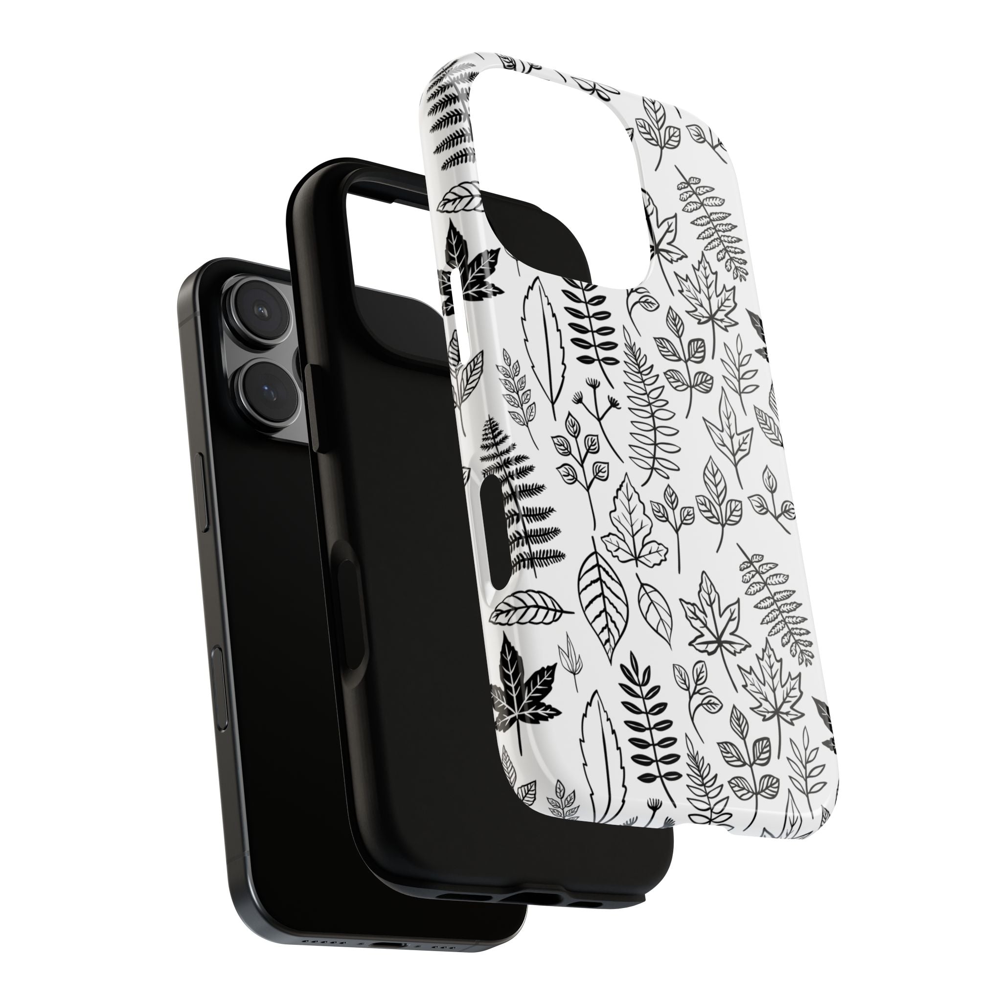 Stylish Phone Case for Nature Lovers, Botanical Design, Gift for Her, Fall Accessories, Customizable Tech Gear