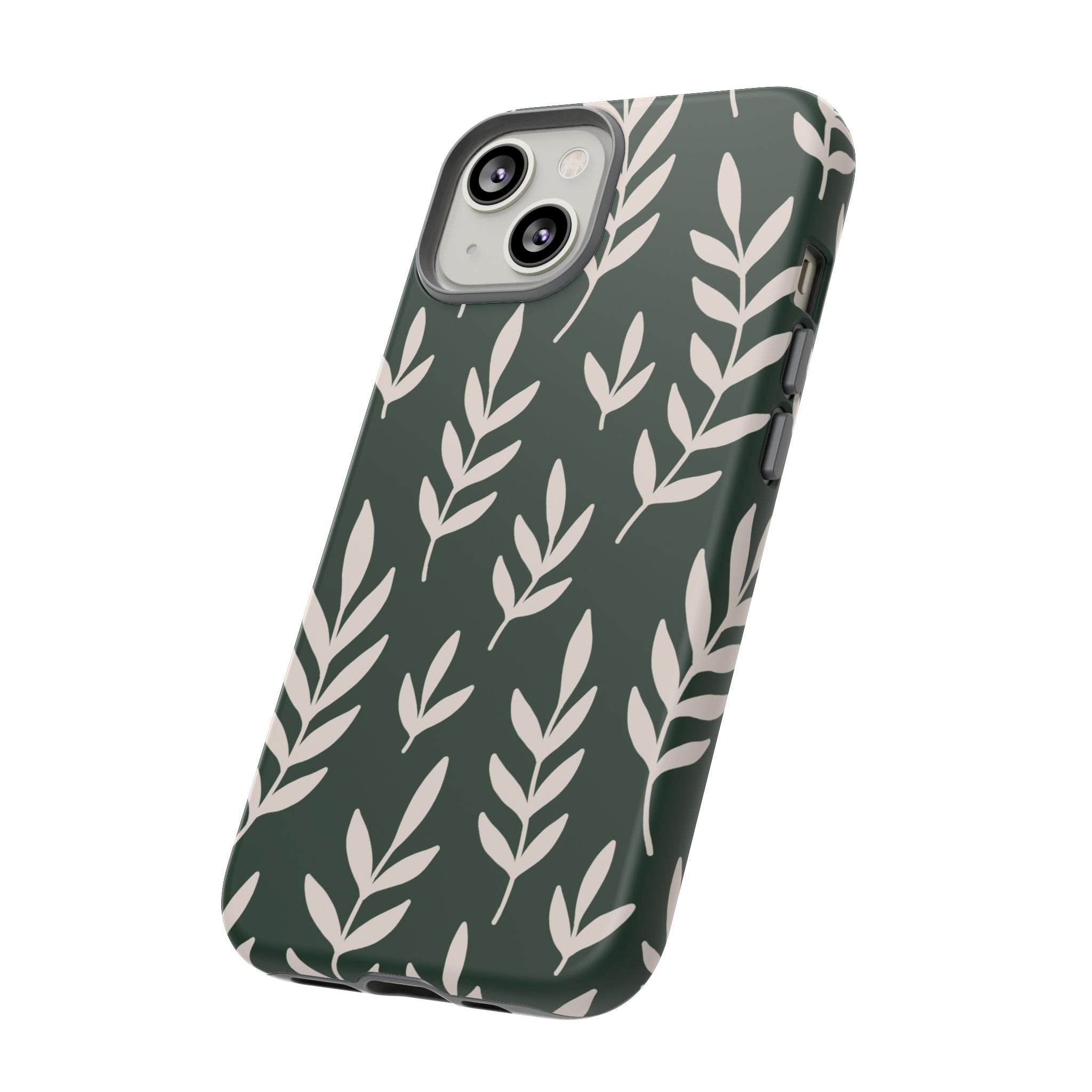 Leafy Phone Case, Tough Cases for Nature Lovers, Green Leaf Design, Eco-Friendly, Stylish Mobile Cover, Gift for Her