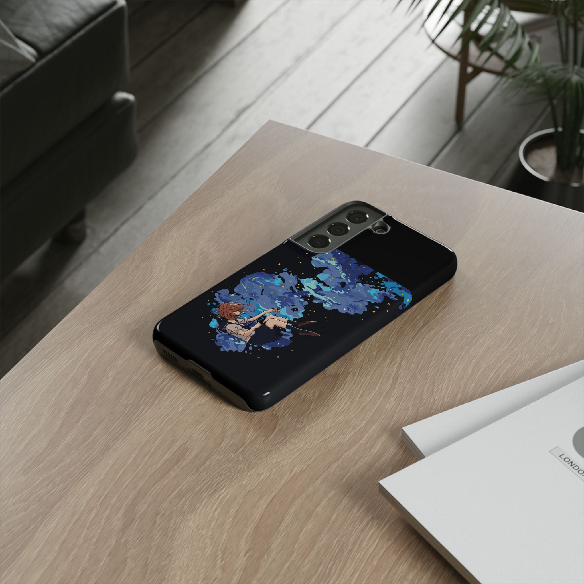 Tough Cases Phone Case - Artistic Galaxy Design, Cute Sleeve for Teens, Gift for Students, Unique Mobile Accessory, Trendy Tech Protection