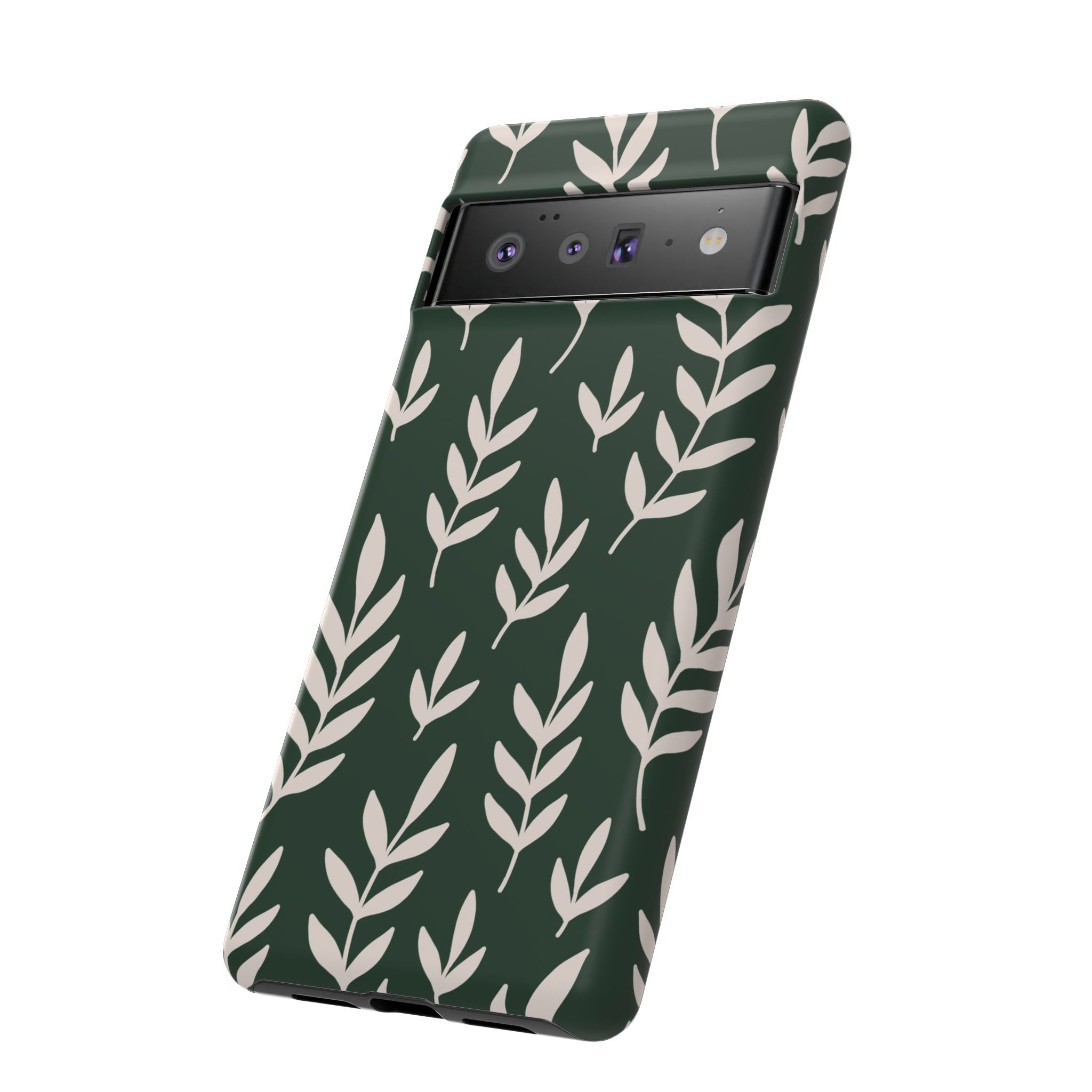Leafy Phone Case, Tough Cases for Nature Lovers, Green Leaf Design, Eco-Friendly, Stylish Mobile Cover, Gift for Her