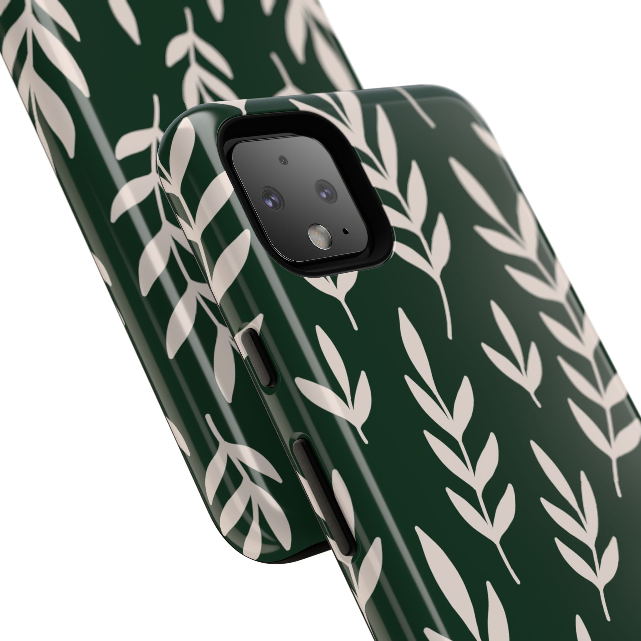 Leafy Phone Case, Tough Cases for Nature Lovers, Green Leaf Design, Eco-Friendly, Stylish Mobile Cover, Gift for Her