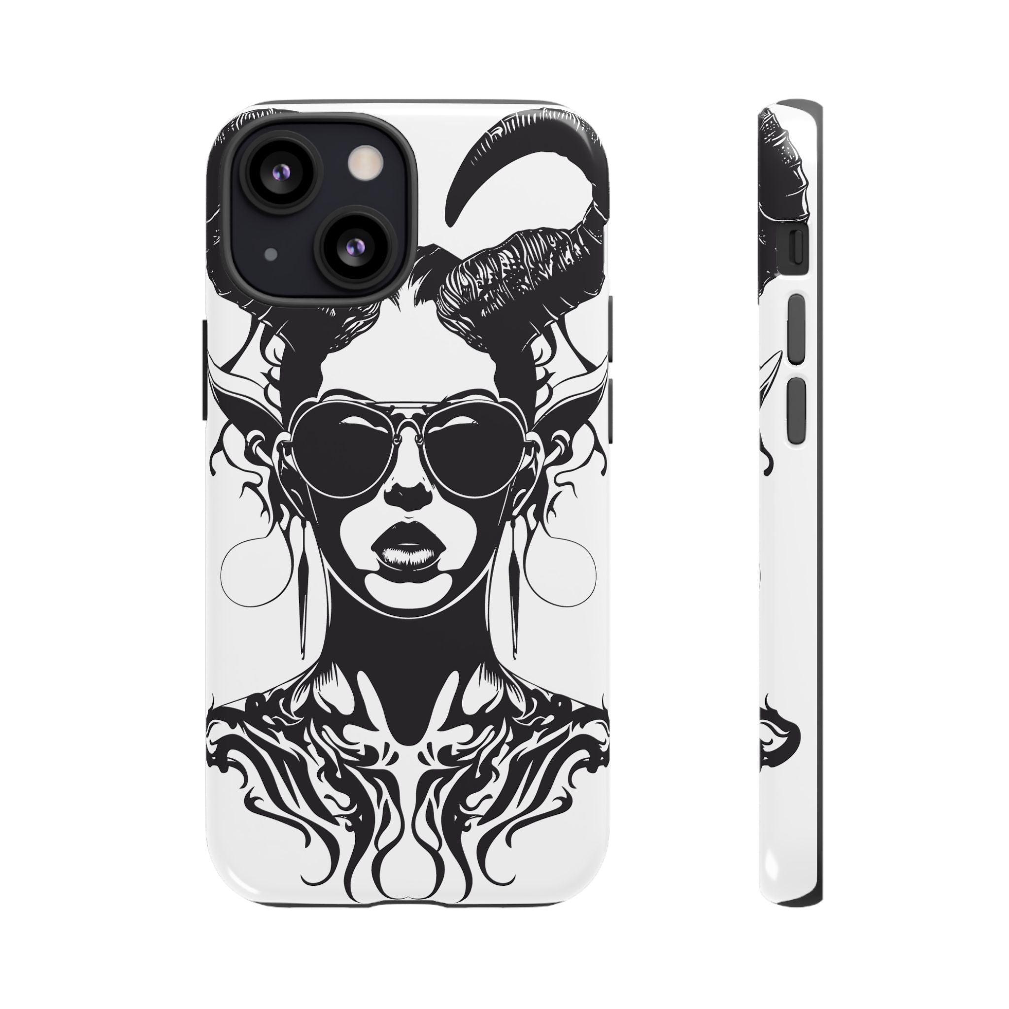 Tough Cases: Stylish Phone Case with Edgy Design, Protective Cover, Gift for Her, Trendy Accessories, Unique Art, Holiday Present