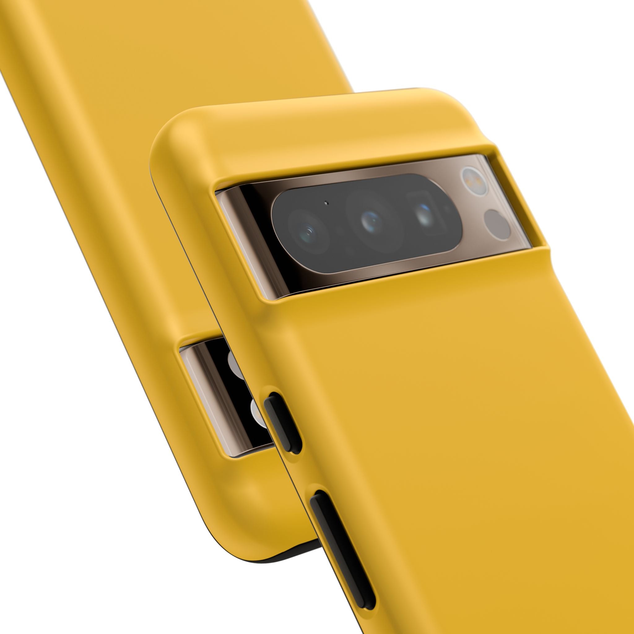 Motorcycle Phone Case, Tough Phone Cover, Gift for Bikers, Durable Tech Accessory, Yellow Motorcycle Design