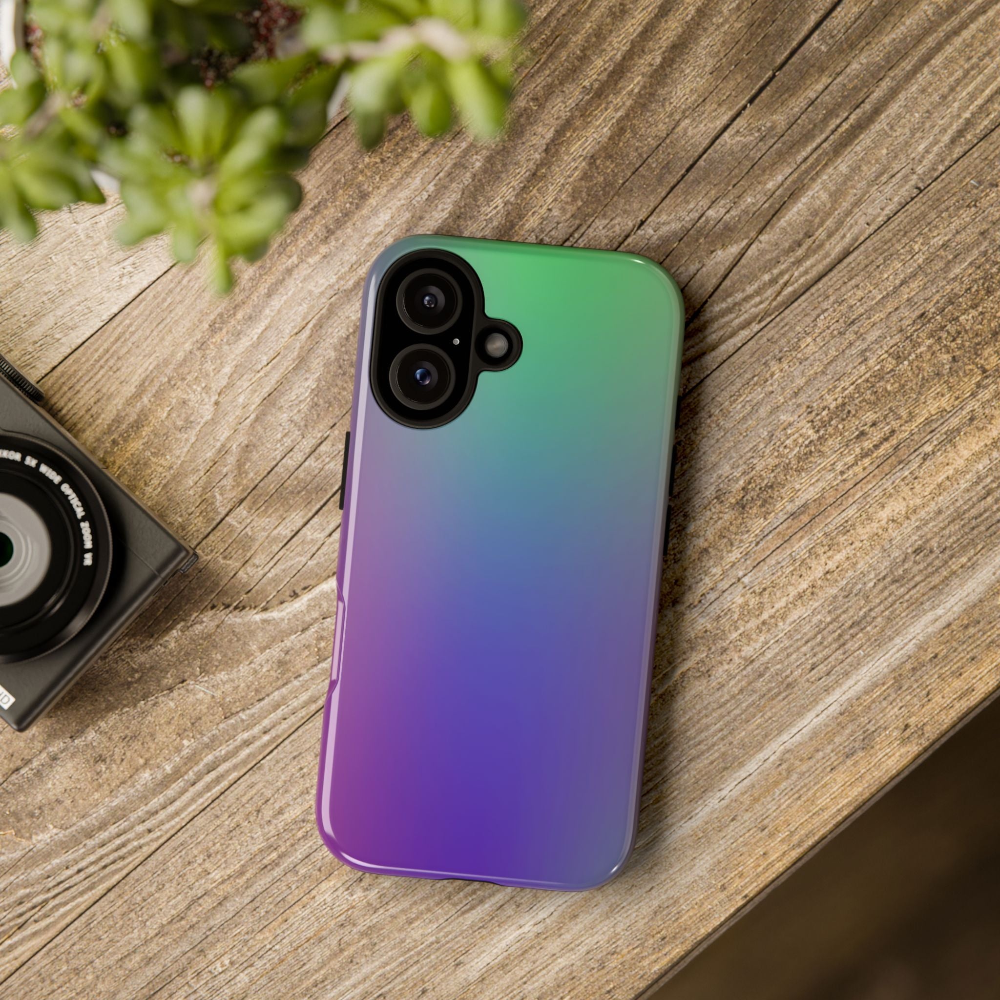 Gradient Phone Case, Durable Phone Protector, Trendy Cell Phone Accessory, Gift for Tech Lovers, Stylish Mobile Case