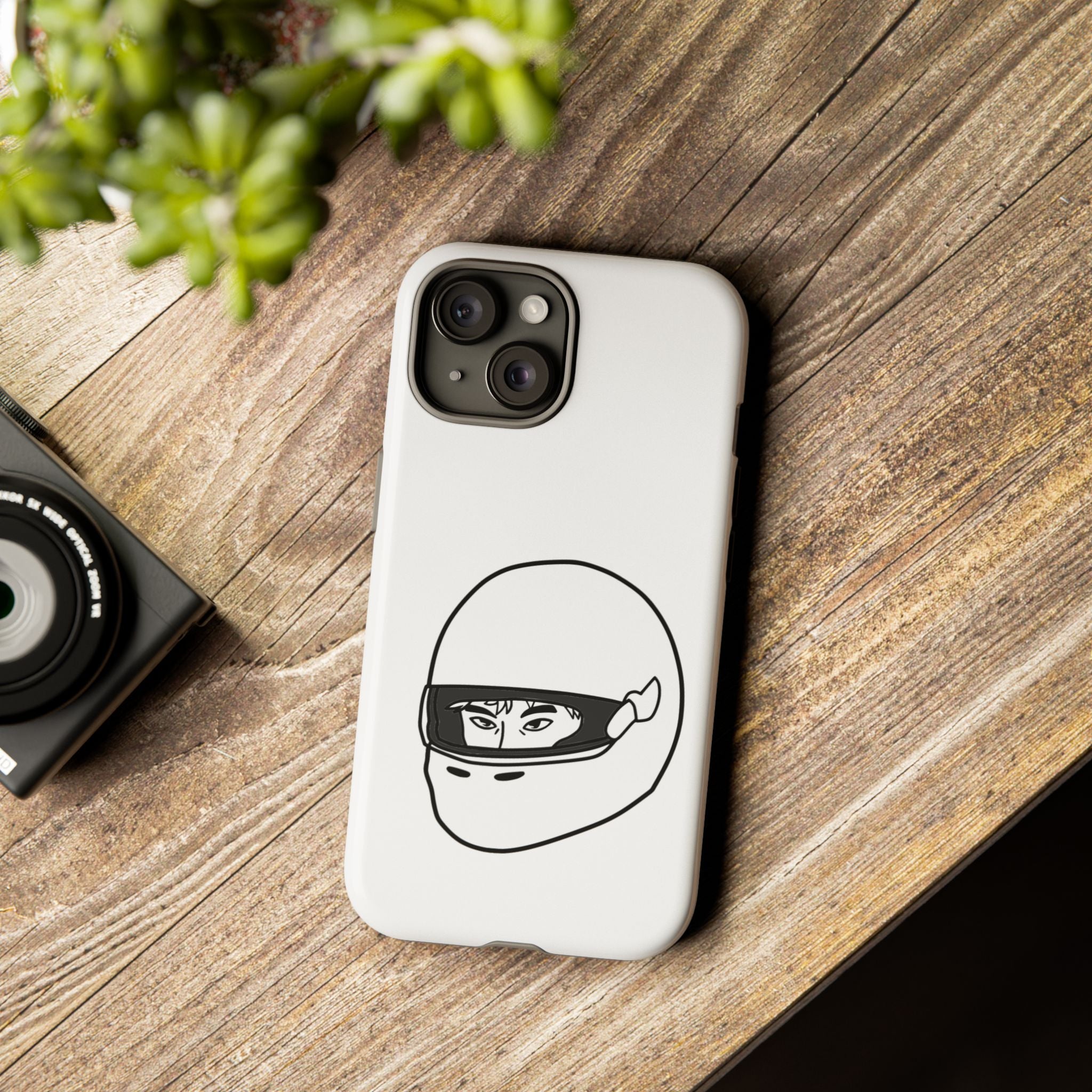 Stylish Phone Case with Racing Helmet Design | Tough Cases | Unique Gift, Motorcycle Enthusiast, Race Lover, Custom Accessory, Everyday Use