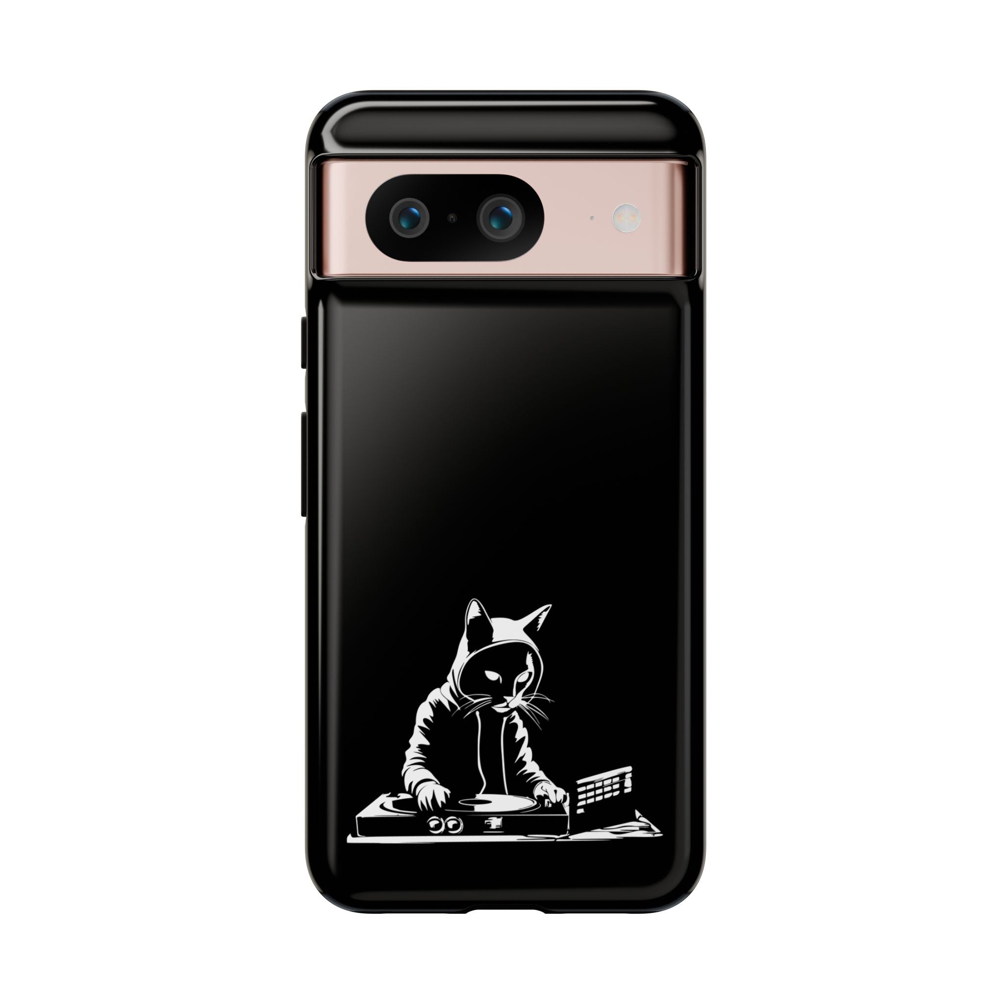 Cat DJ Phone Case | Stylish Tough Cases for Music Lovers, Gift for Cat Owners, Unique Phone Accessory, Cool Tech Gear