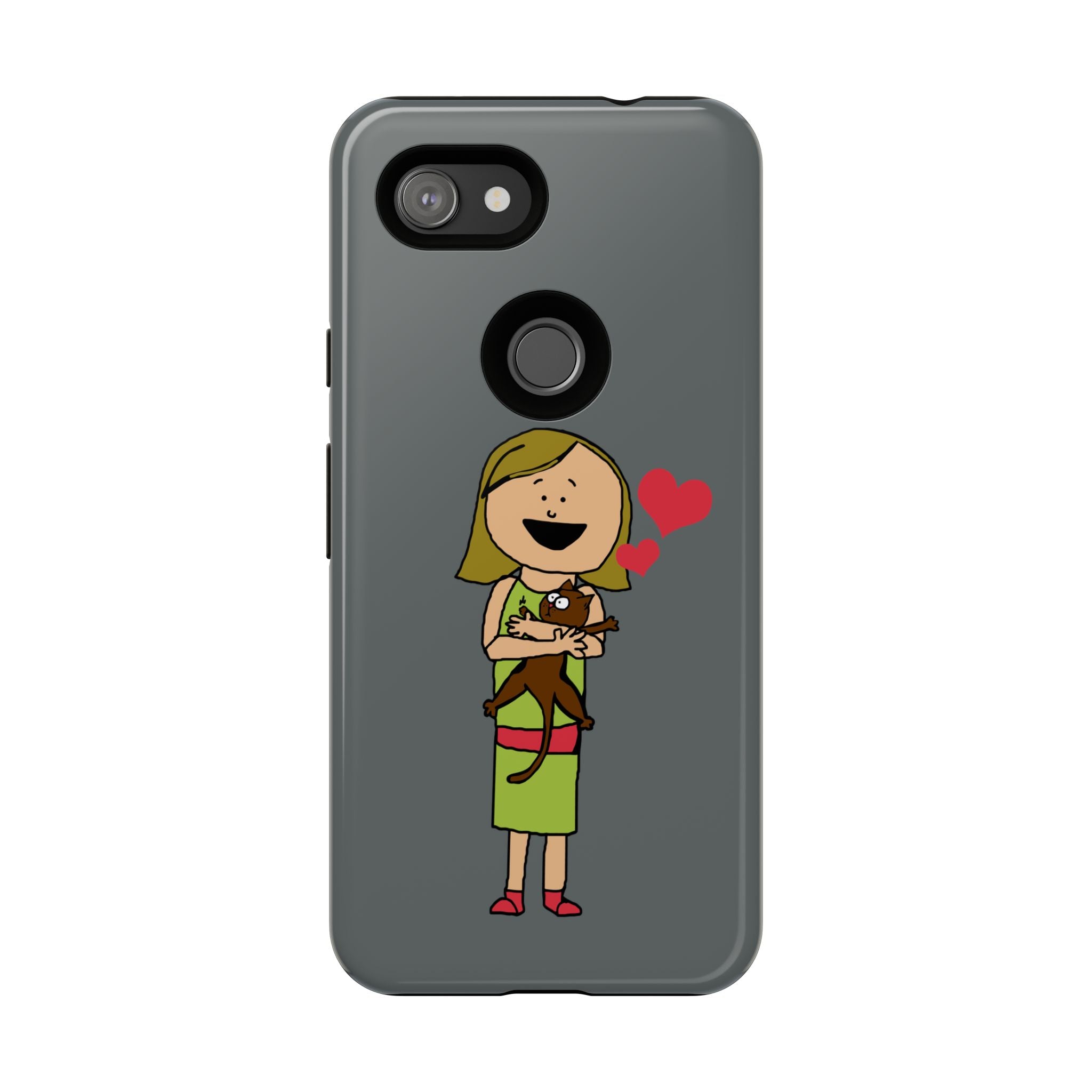 Pet Lover's Phone Case, Cute Animal Phone Cover, Gift for Dog Lovers, Cartoon Design, Fun Smartphone Accessory