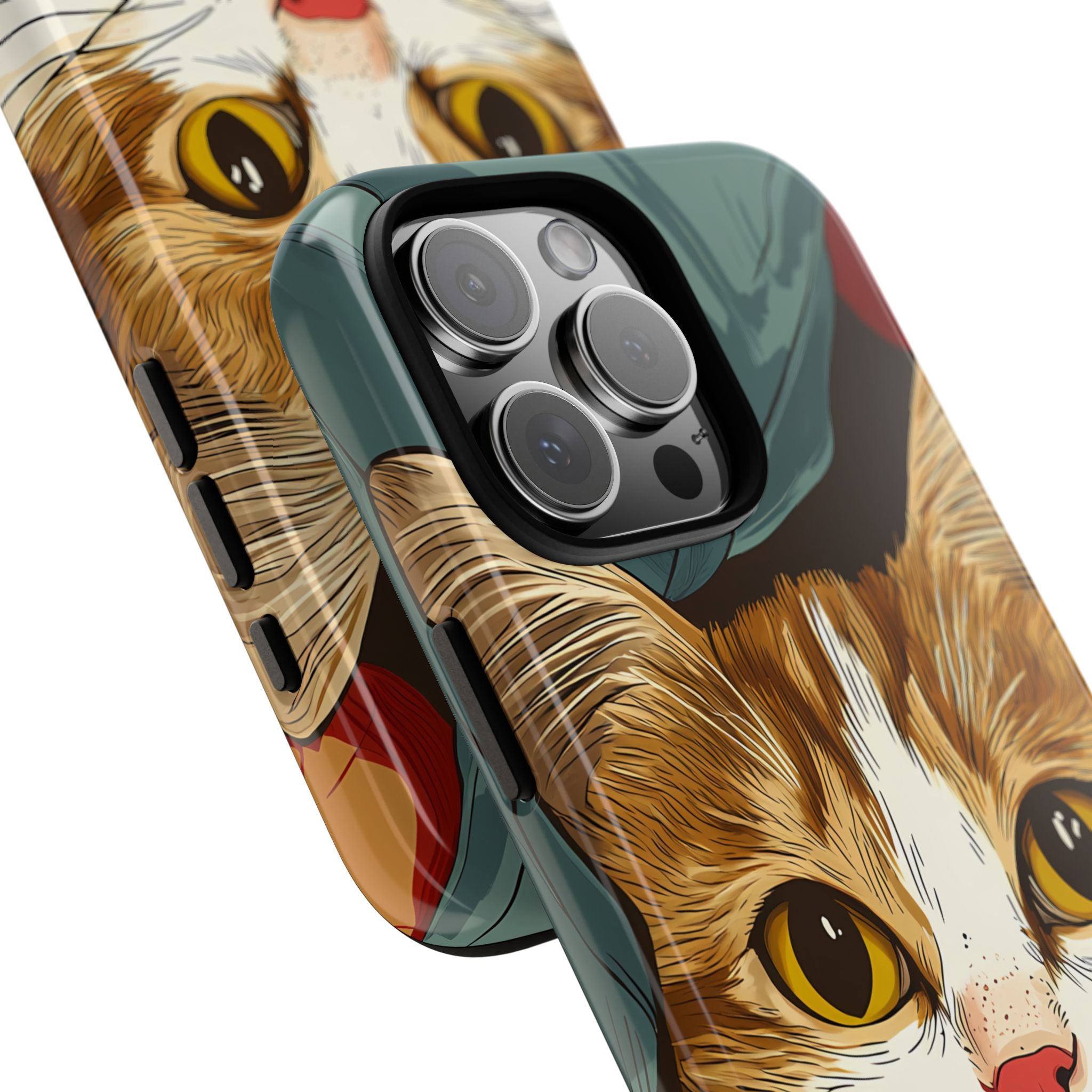Cute Cat Phone Case - Ideal for Cat Lovers, Pet Owners, Birthday Gifts, Smartphone Accessories, Funny Pet Humor
