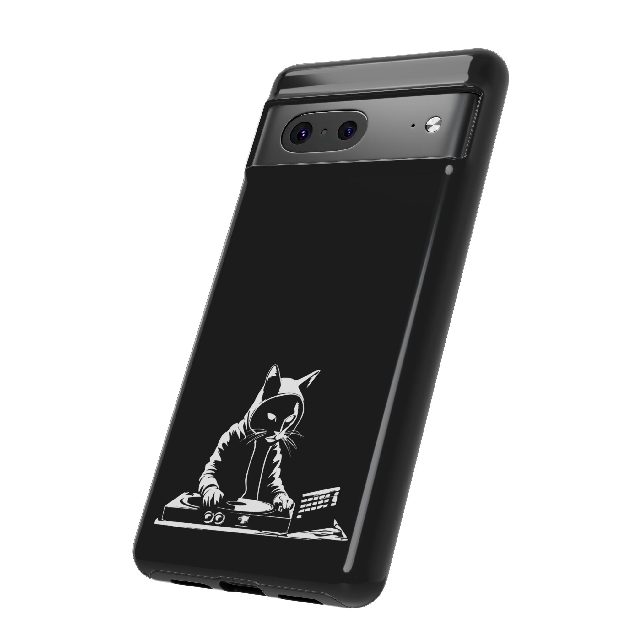 Cat DJ Phone Case | Stylish Tough Cases for Music Lovers, Gift for Cat Owners, Unique Phone Accessory, Cool Tech Gear