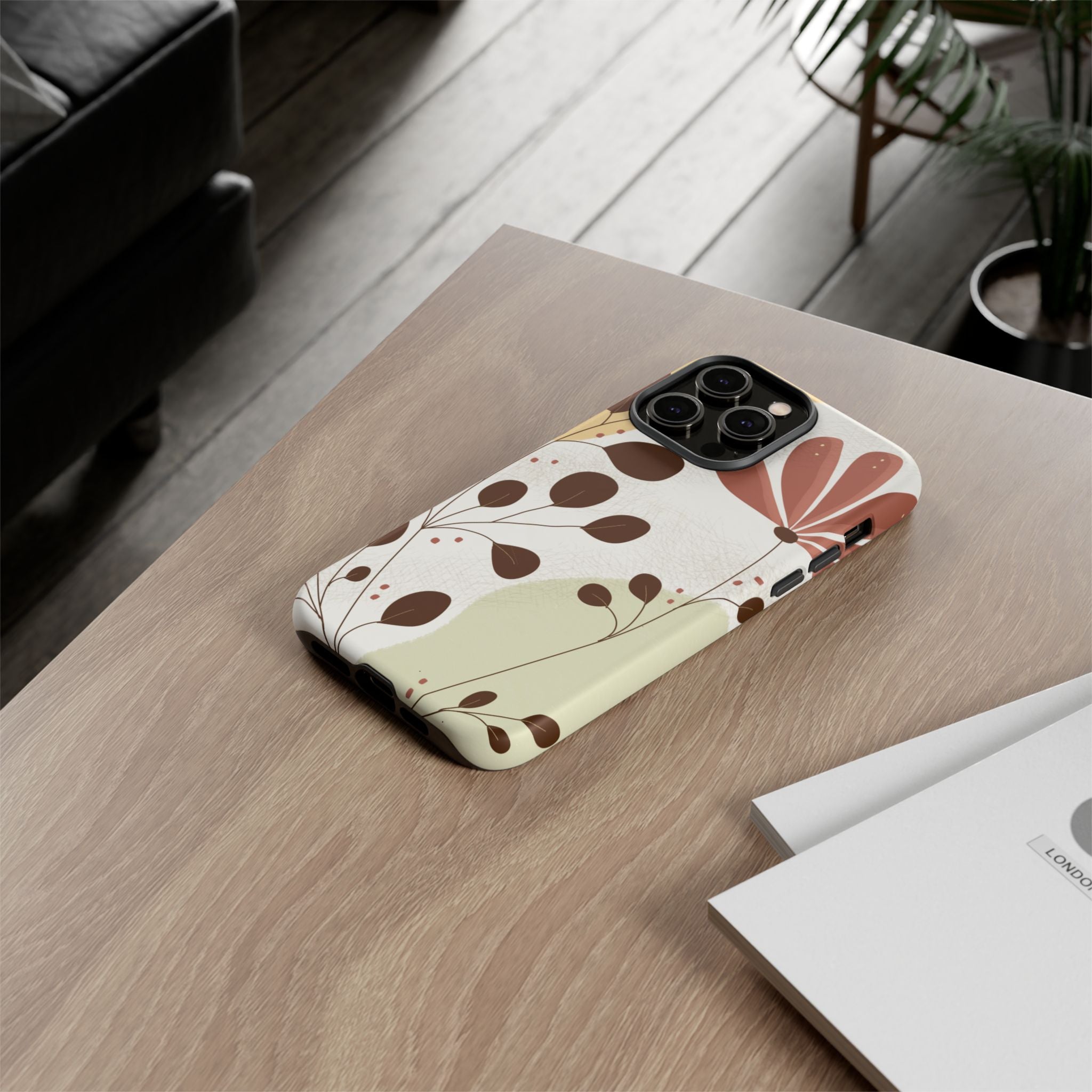Floral Phone Case - Stylish Tough Cases for Women, Trendy Phone Cover, Gift for Her, Birthday Present, Everyday Use