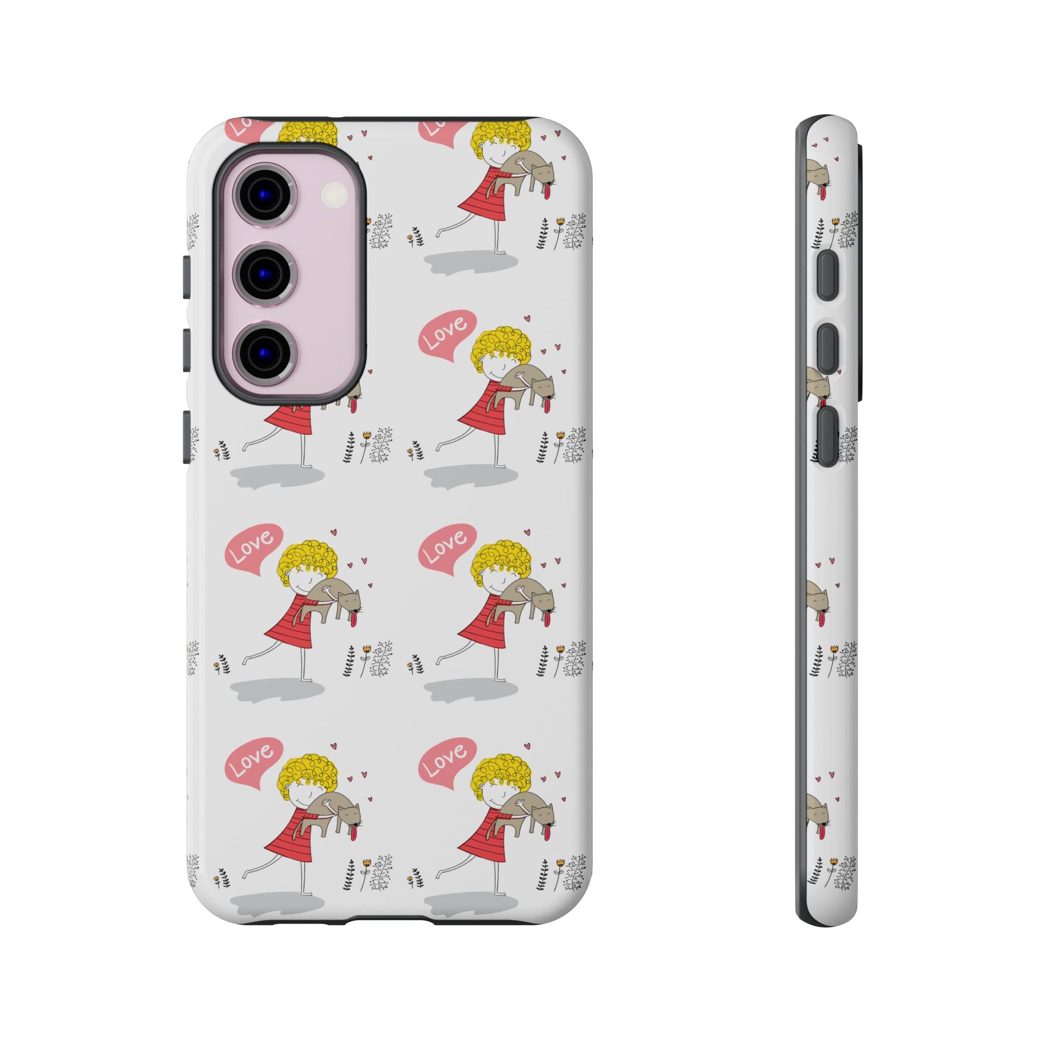 Love-Themed Phone Case | Cute Pet Lover Accessory, Perfect Gift for Birthdays, Anniversaries, Animal Lovers, Valentine's Day