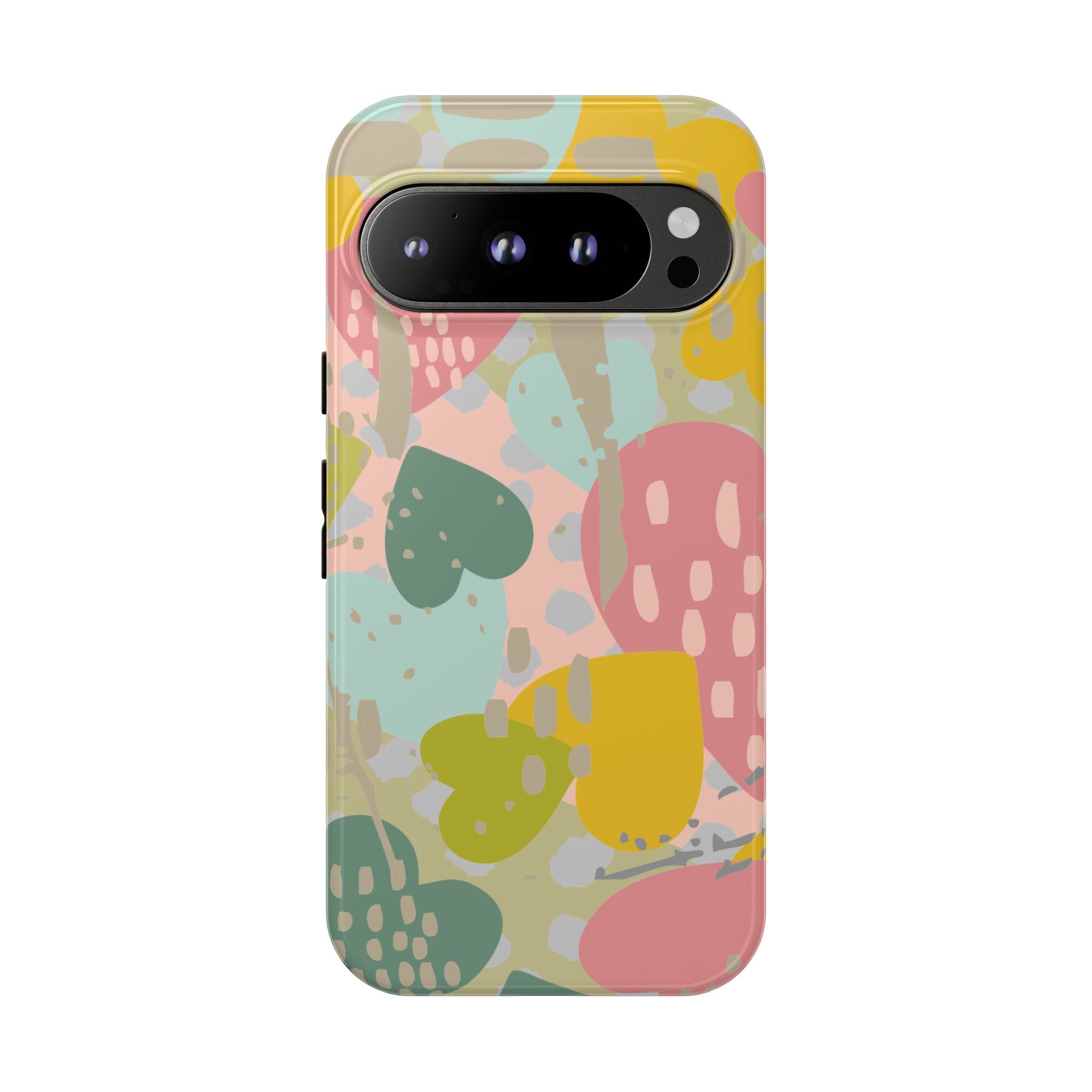 Colorful Heart Phone Case, Tough Cases for Women, Cute Phone Accessories, Gift for Her, Trends for Teens, Valentine's Day Gift