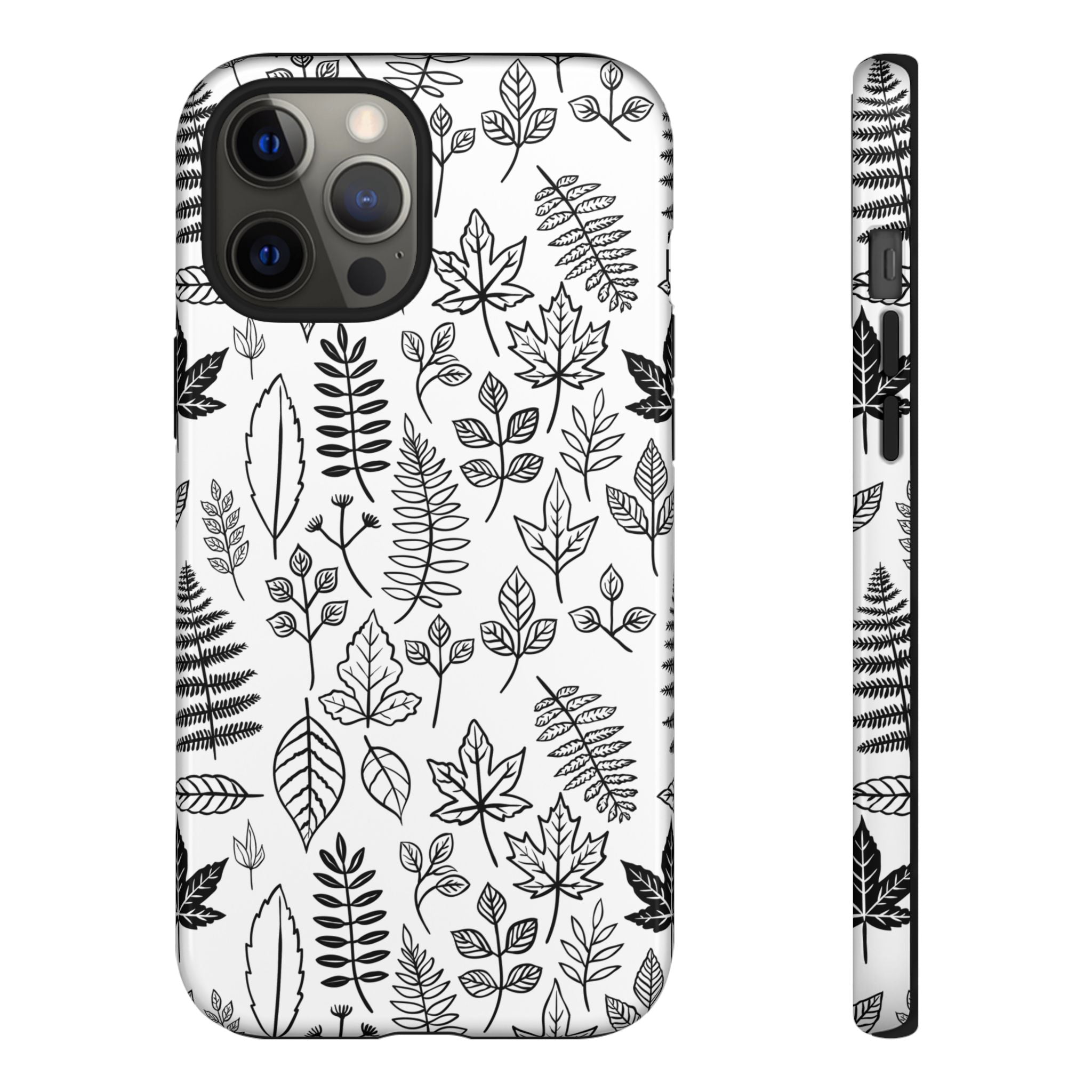 Stylish Phone Case for Nature Lovers, Botanical Design, Gift for Her, Fall Accessories, Customizable Tech Gear