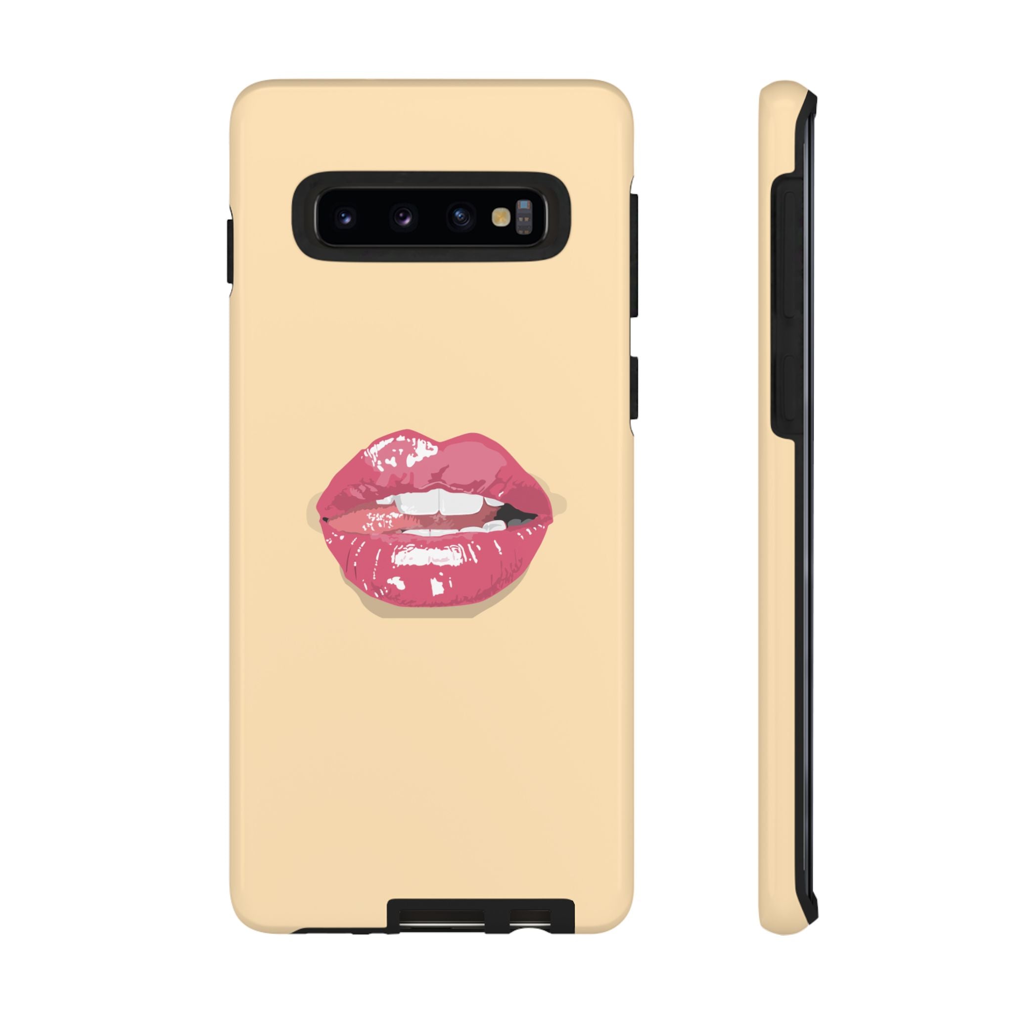 Stylish Phone Case with Lip Print, Trendy Mobile Cover, Fashion Accessory, Gift for Her, Cute Cell Phone Case