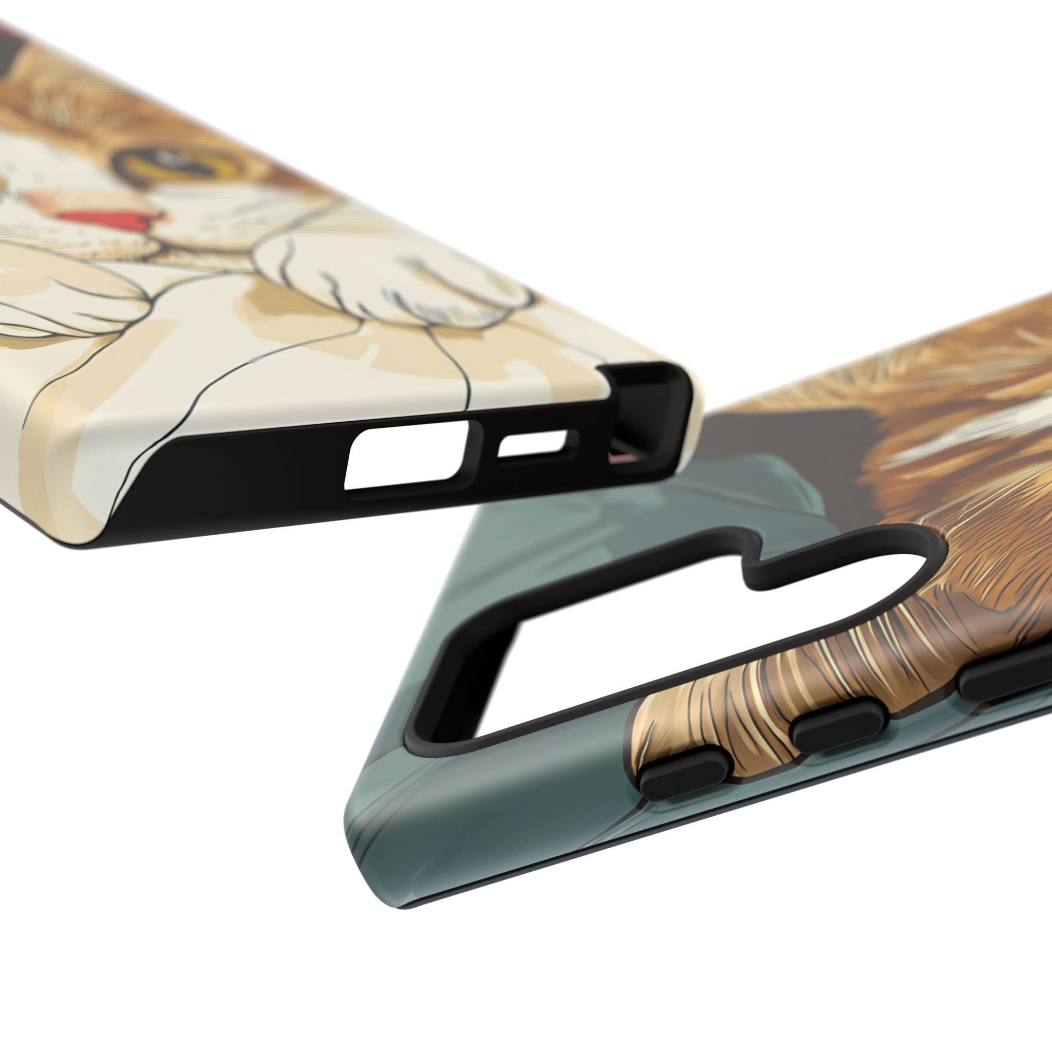 Cute Cat Phone Case - Ideal for Cat Lovers, Pet Owners, Birthday Gifts, Smartphone Accessories, Funny Pet Humor