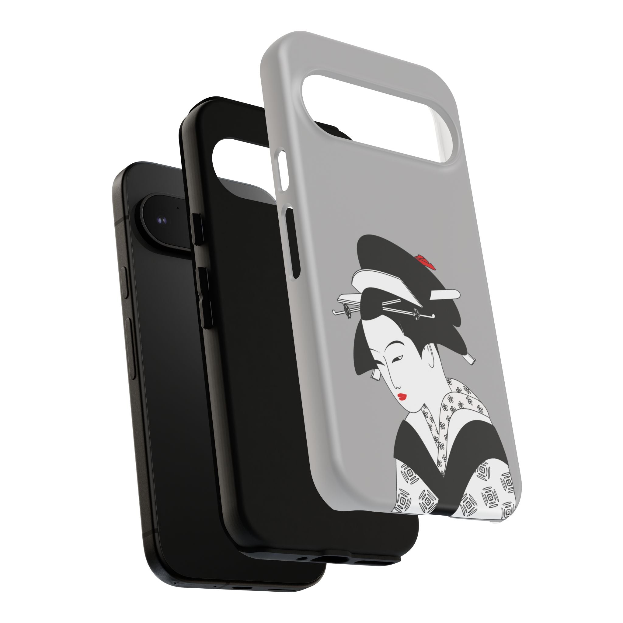 Stylish Phone Case with Japanese Geisha Design, Tough Phone Case, Cute Phone Cover, Japanese Art, Ethnic Style