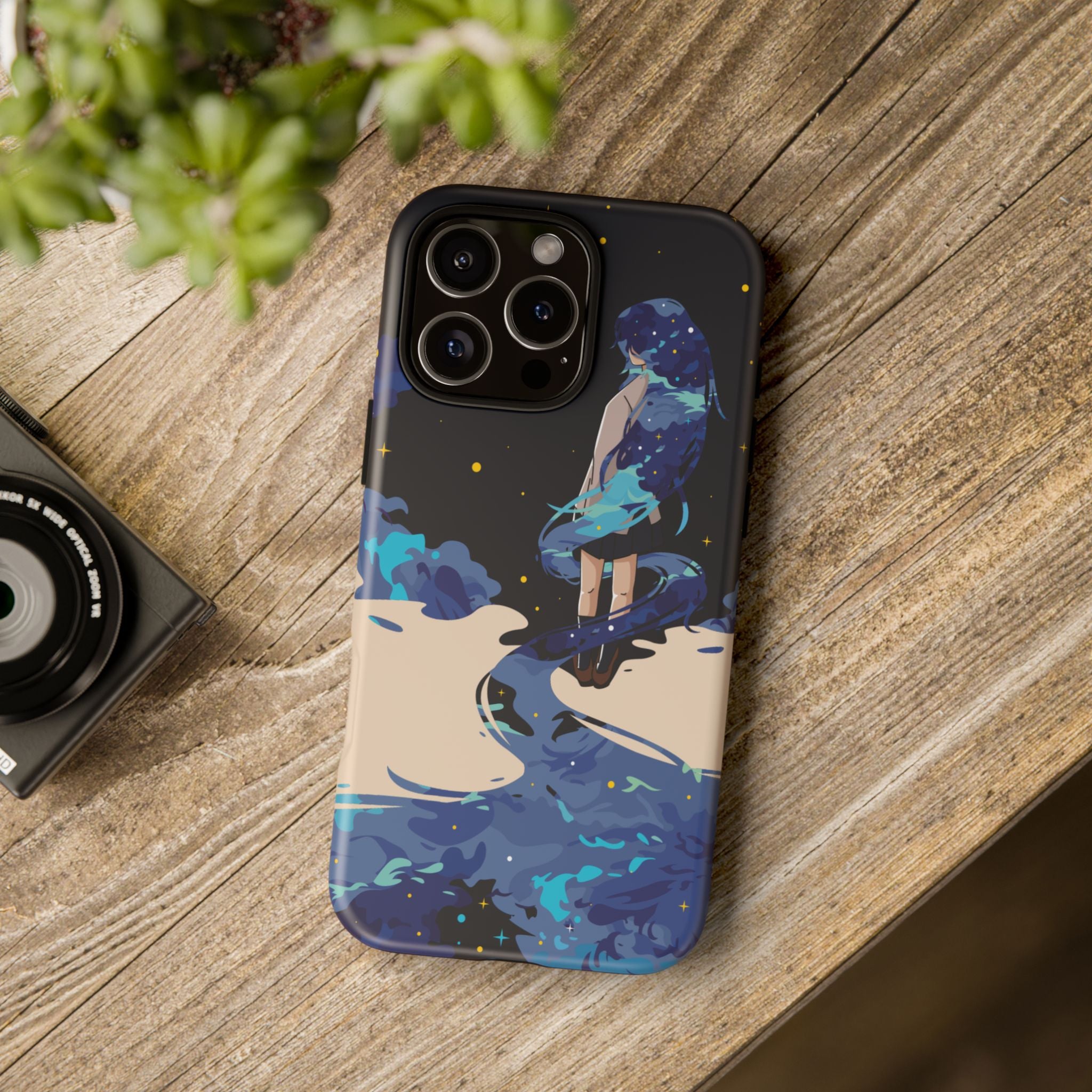 Galaxy-Inspired Phone Case, Celestial Design, Tough Phone Cover, Gift for Space Lovers, Artsy Accessories, Unique Merchandise