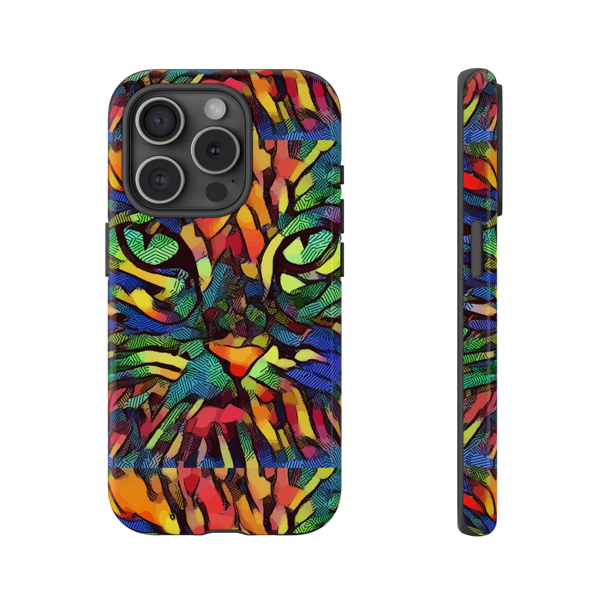 Colorful Phone Cases for Vibrant Style - Tough Cases, Unique Gifts, Animal Print, Artistic Design, Phone Accessories, Eco-Friendly