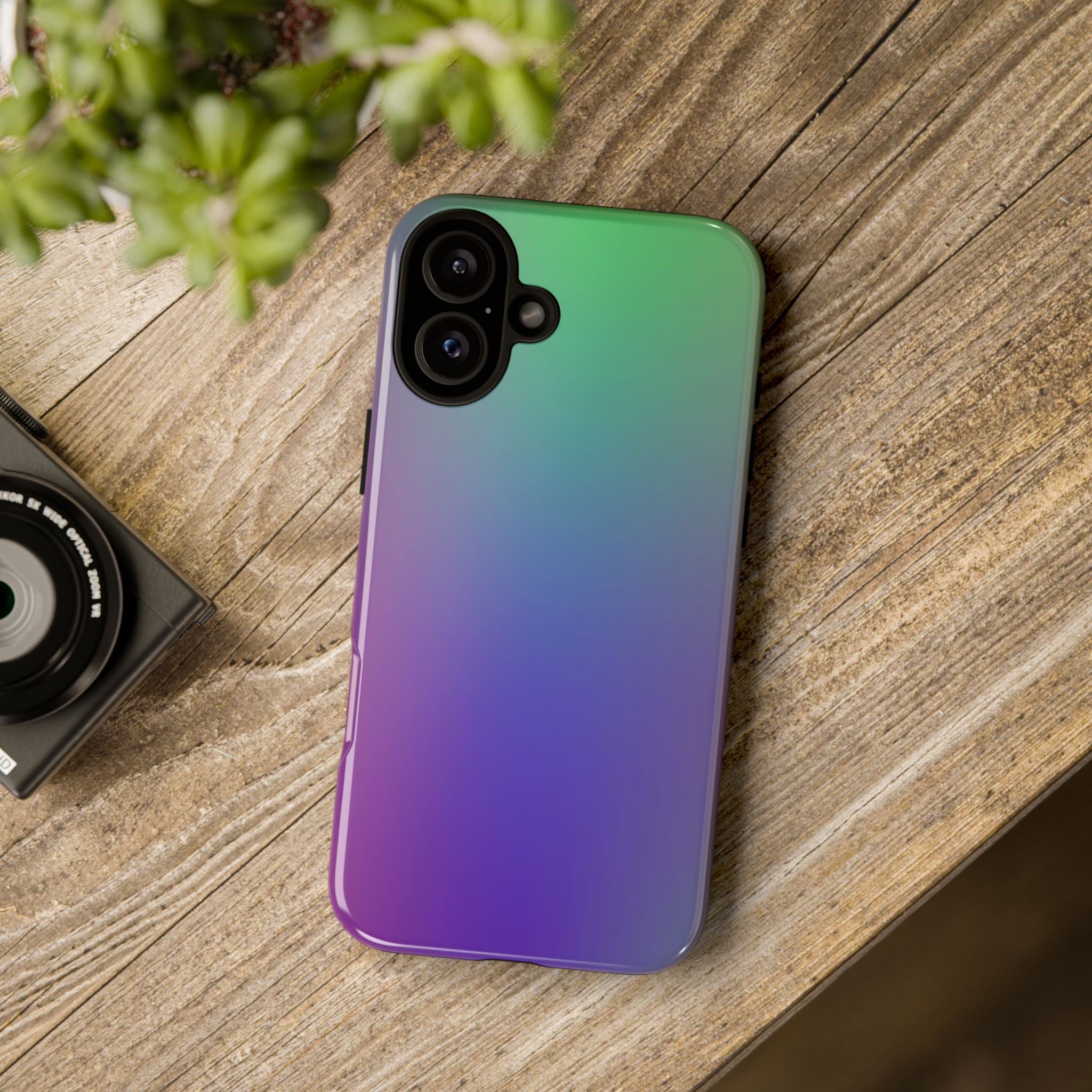 Gradient Phone Case, Durable Phone Protector, Trendy Cell Phone Accessory, Gift for Tech Lovers, Stylish Mobile Case