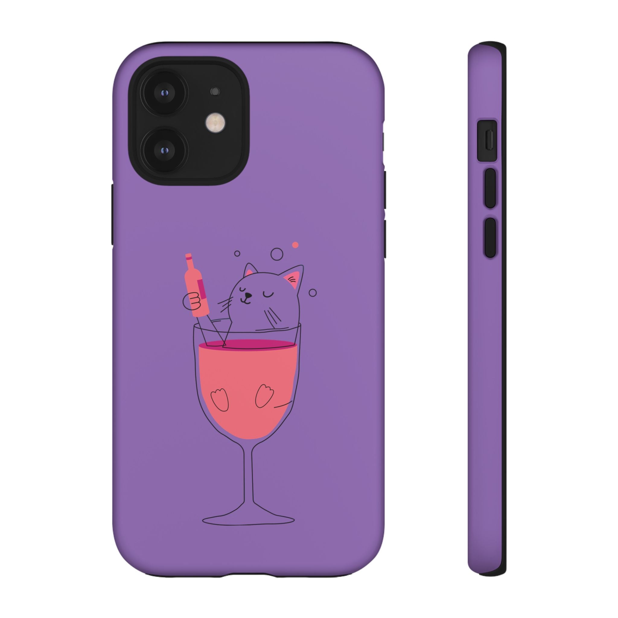 Cute Cat Phone Case, Fun Gift for Cat Lovers, Colorful Phone Cover, Pet Lover Accessory, Unique Cat Themed Case