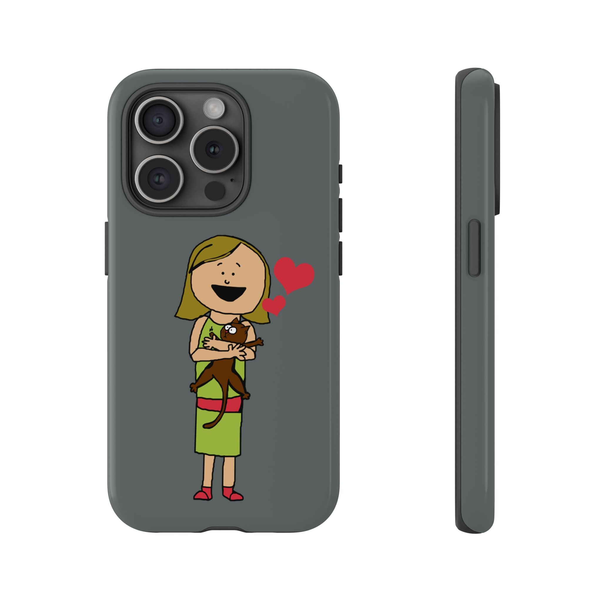 Pet Lover's Phone Case, Cute Animal Phone Cover, Gift for Dog Lovers, Cartoon Design, Fun Smartphone Accessory